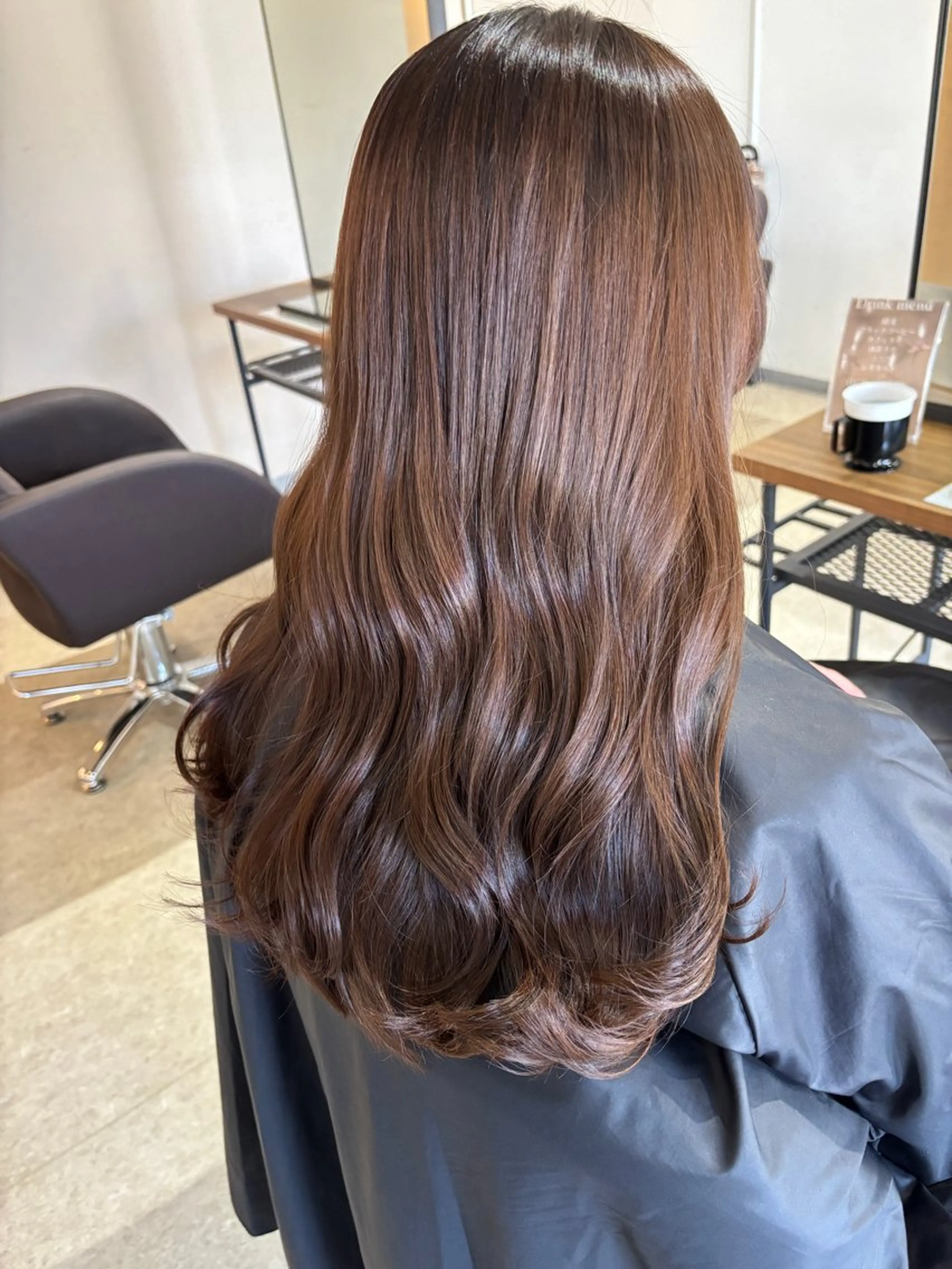 ロング カラー ベージュカラー ブリーチ ケアブリーチ ダブルカラー グレージュ ブリーチカラー🤍 髪質改善🌟のヘアスタイル