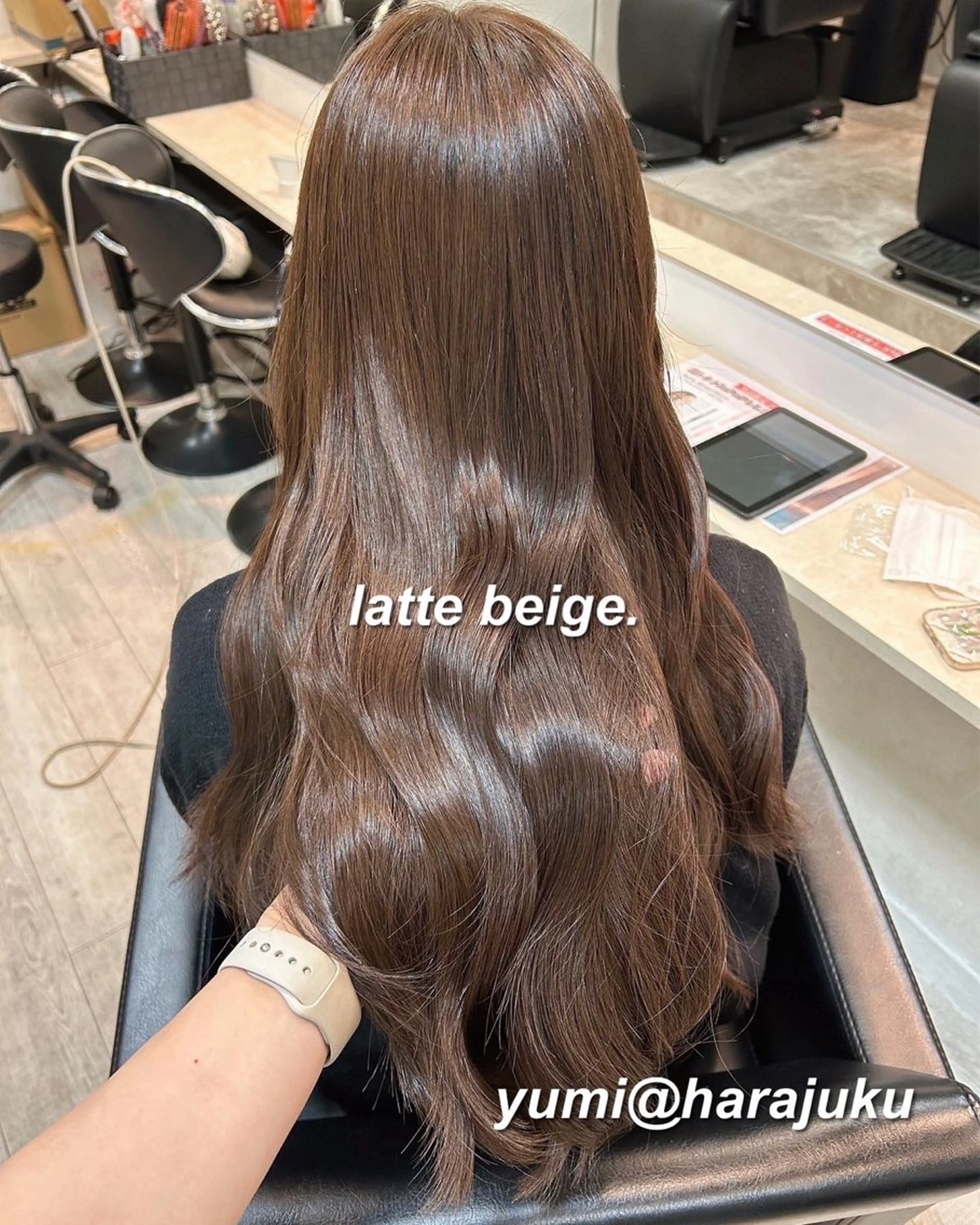 ロング カラー パーマ ヘアアレンジ メンズ ヘアカラー ワット 原宿のヘアスタイル