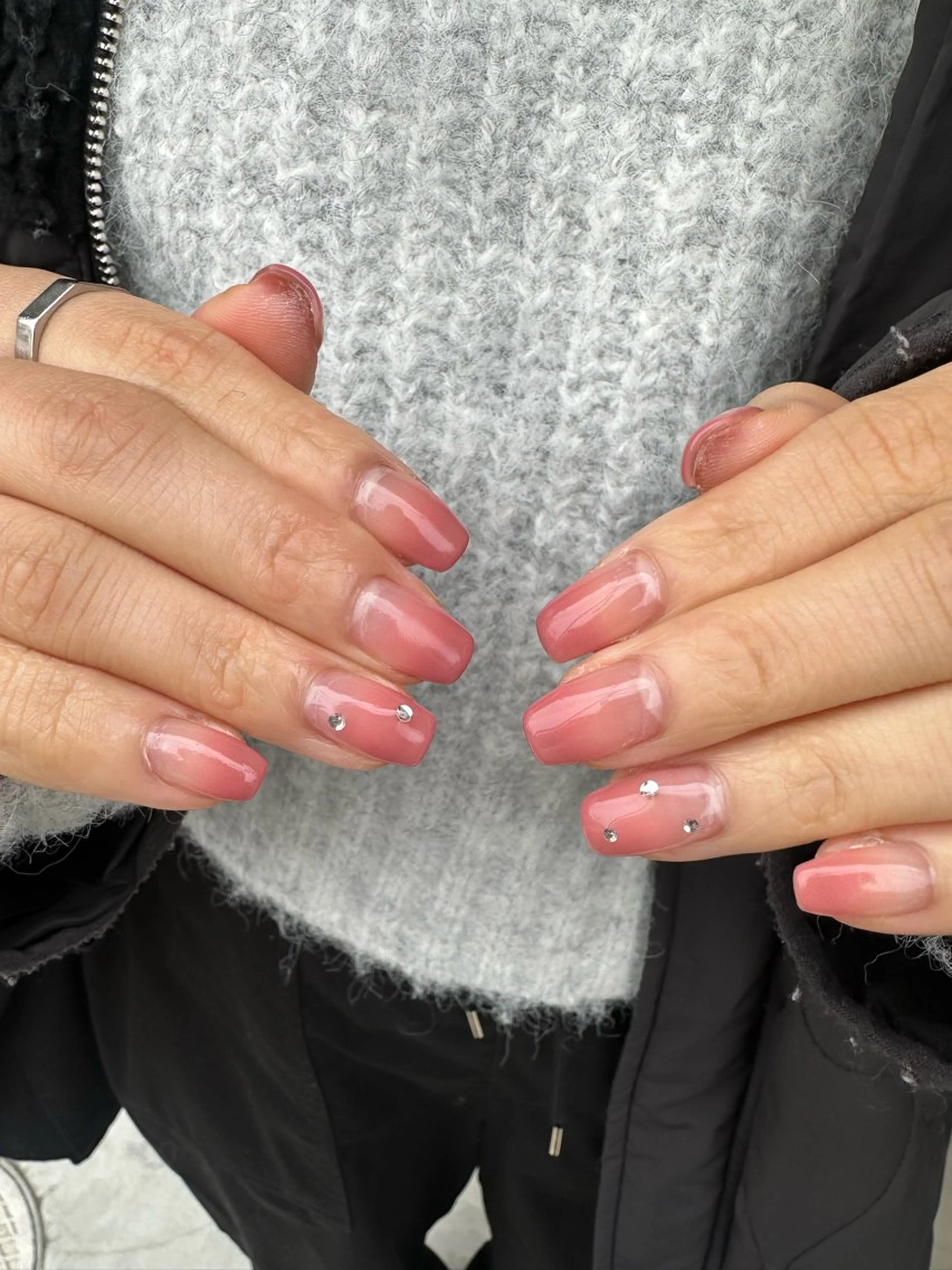 ネイル ピンク ハンドネイル Gemies所属・nanako_ Gemiesのネイルデザイン