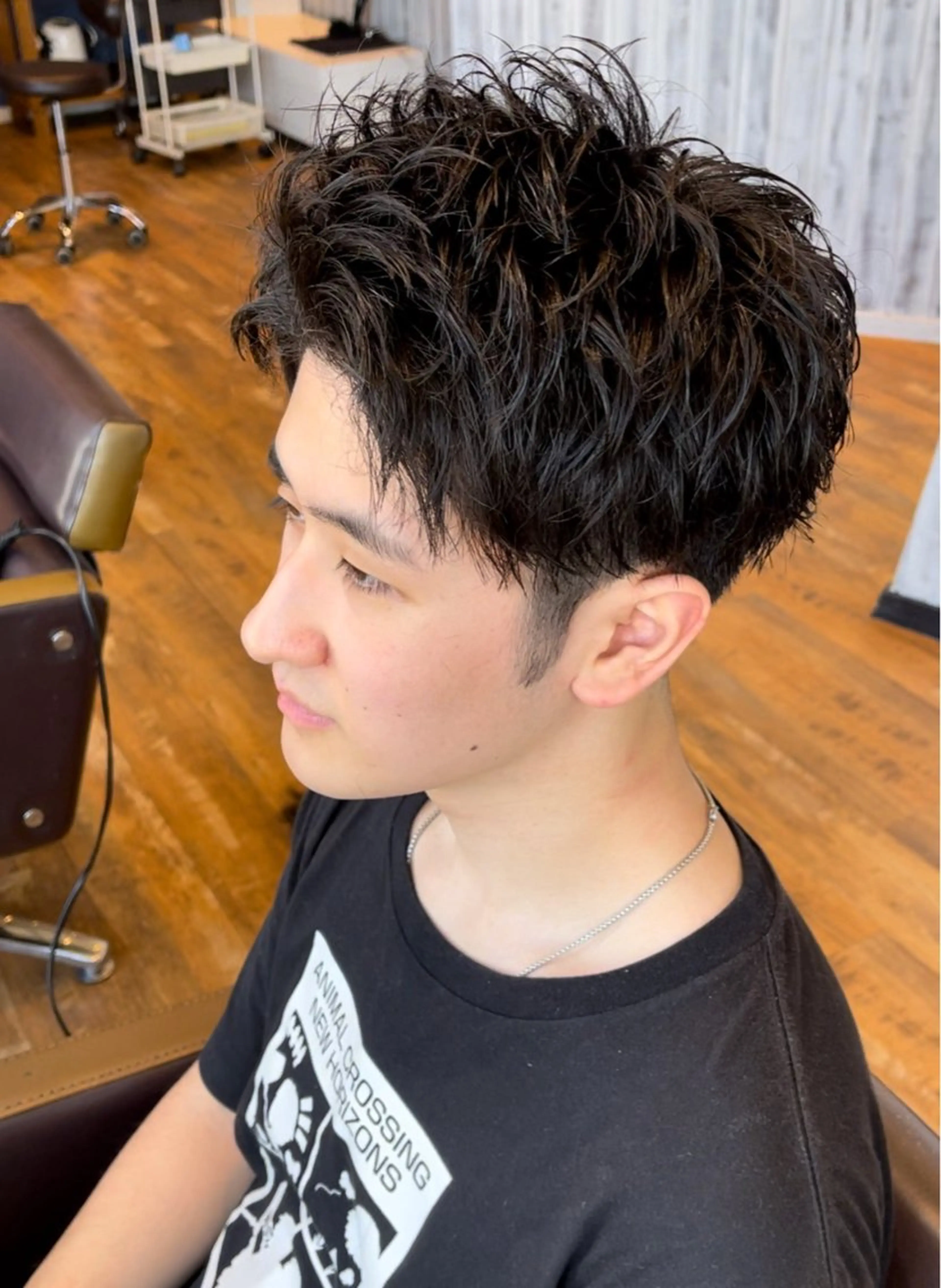 メンズ スパイキーショート CUORE HAIR ange水戸所属・🌟パーマリスト 鈴木雄大🌟のヘアスタイル