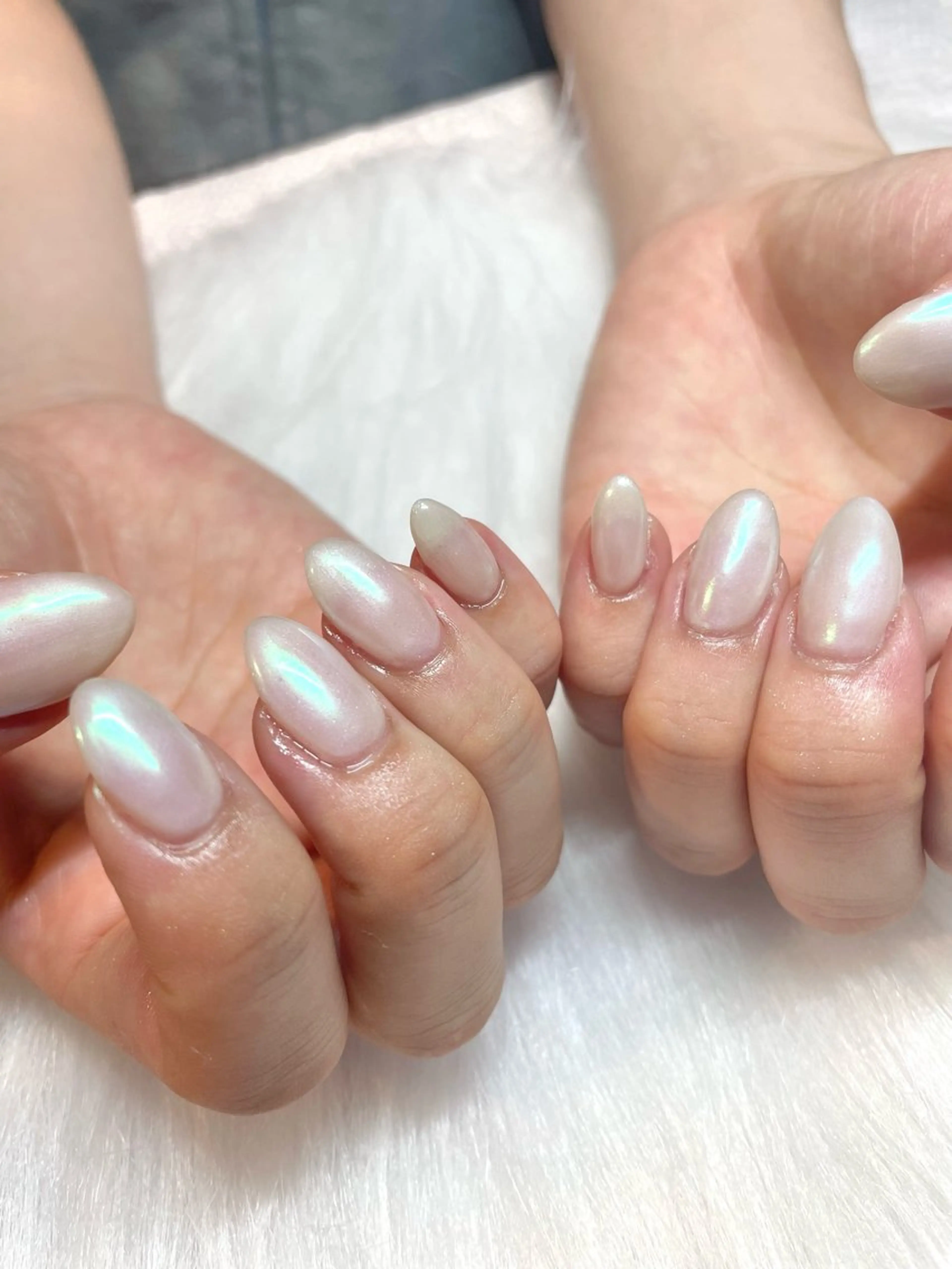 ネイル オーロラネイル ハンドネイル Nail ヌシん家 AKANEのネイルデザイン