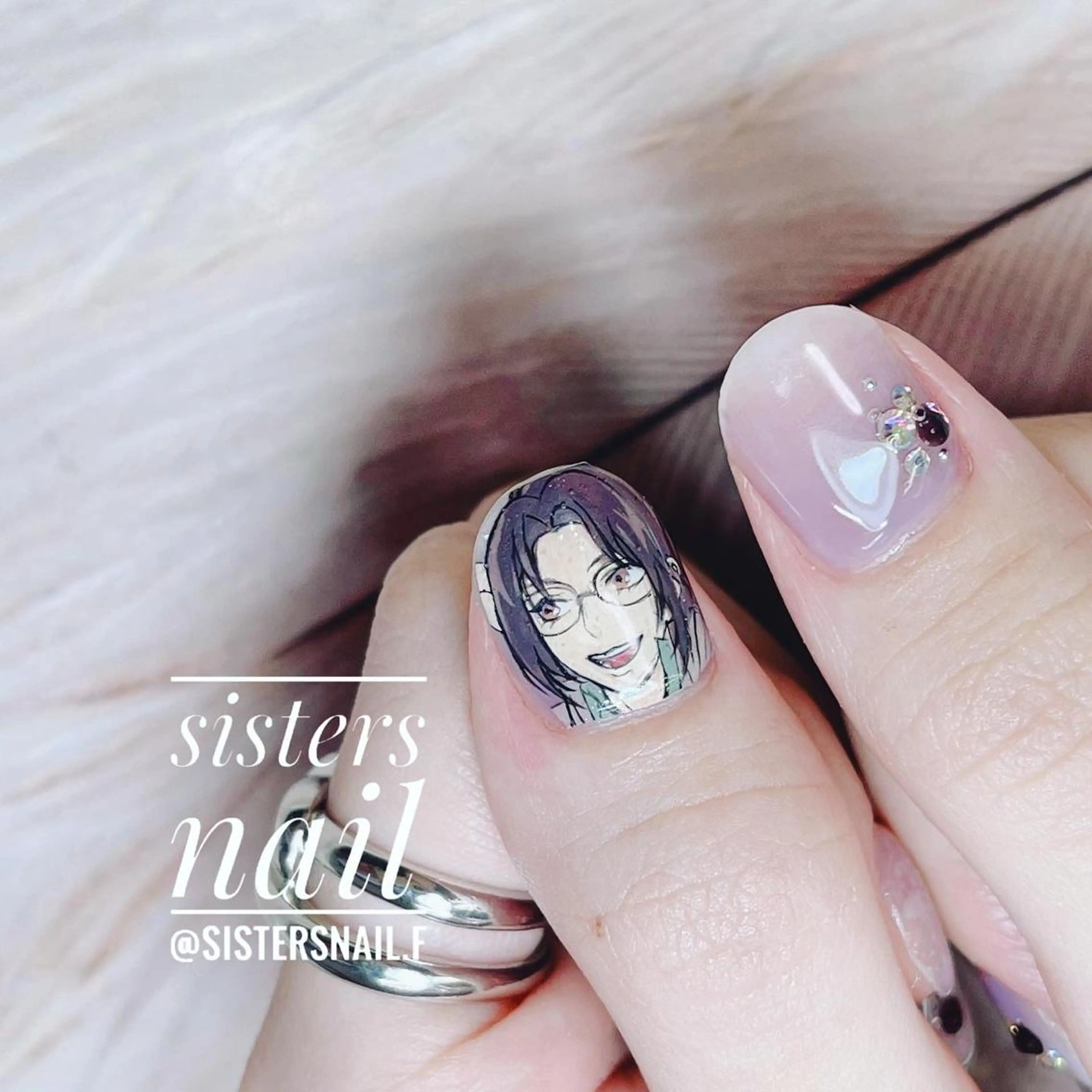 ネイル アートネイル グラデーション キラキラネイル sisters nail.fのネイルデザイン