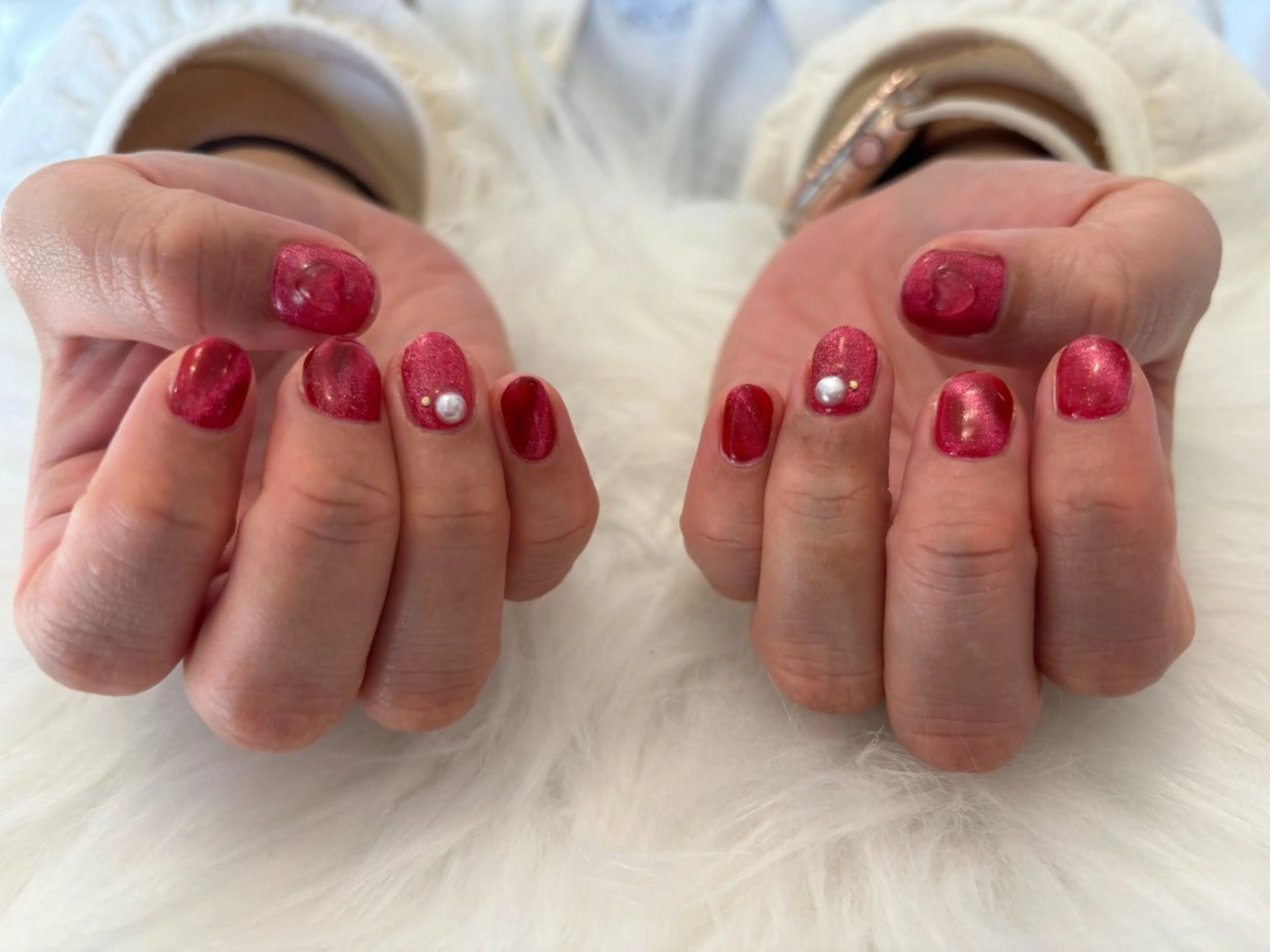 ネイル マグネットネイル ストーンネイル komohana salon🌺のネイルデザイン