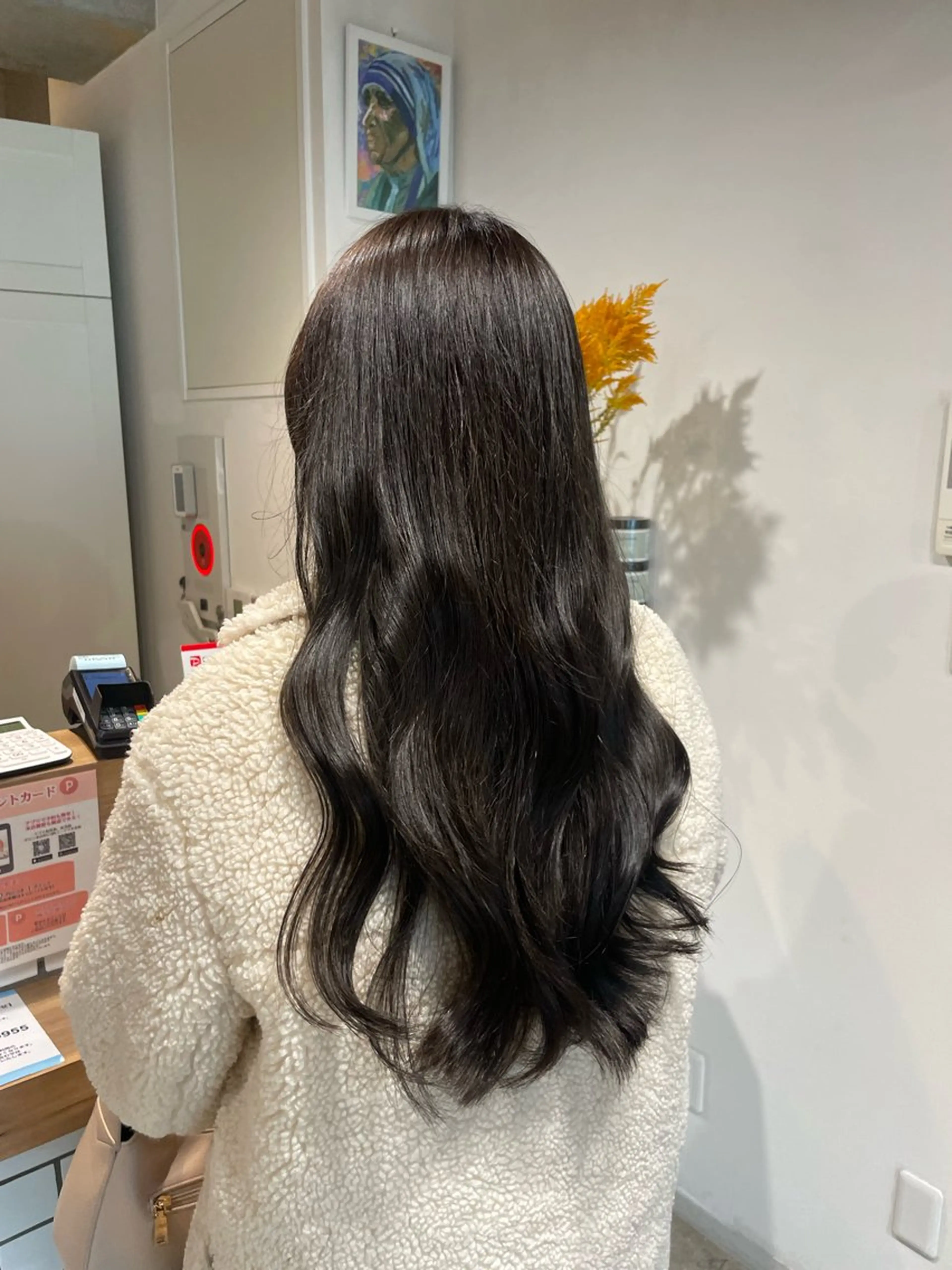 ロング カラー 透明感カラー グレージュ オリーブグレージュ オリーブグレー カット ヘアカラー 髪質改善カラー🪡✨ レイヤー/ rinaのヘアスタイル