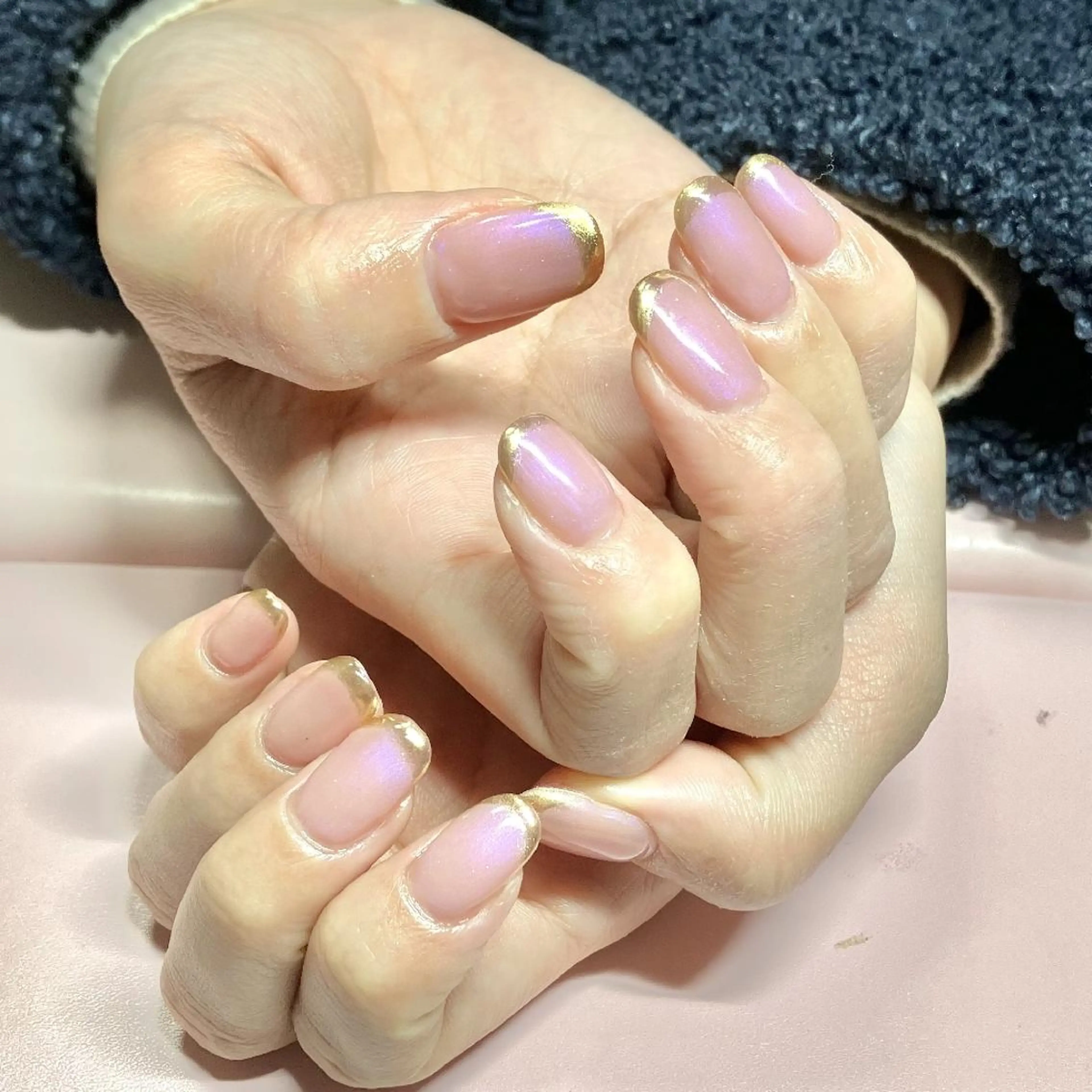 ネイル フレンチネイル ミラーネイル candy nail所属・早川 理沙のネイルデザイン