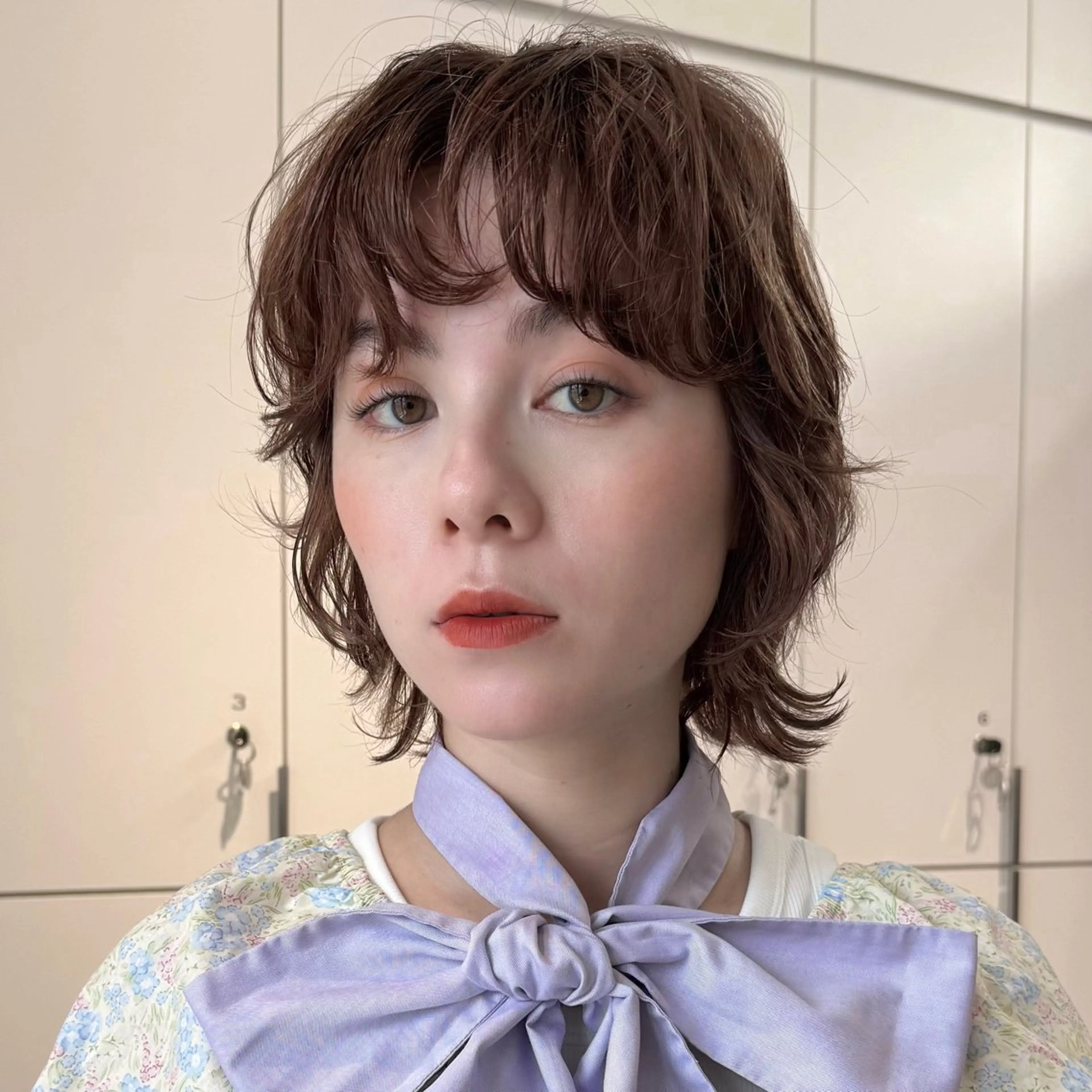 ミディアム ボブレイヤー ボブ レイヤーカット カット ヘアカラー トリートメント レイヤー/パーマ/ 艶カラー/💚千琴のヘアスタイル