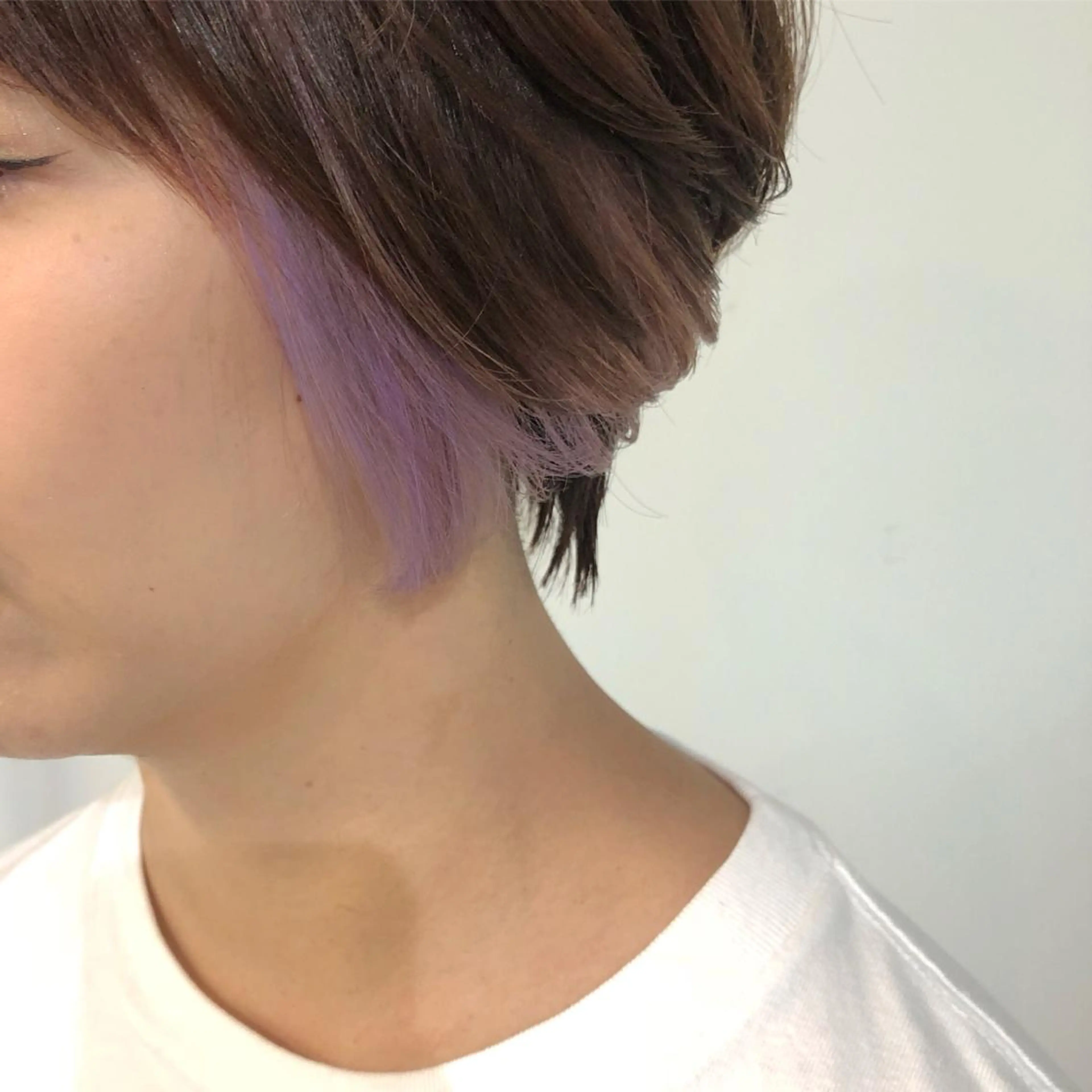 ショート カラー インナーカラー 榎園 由美のヘアスタイル