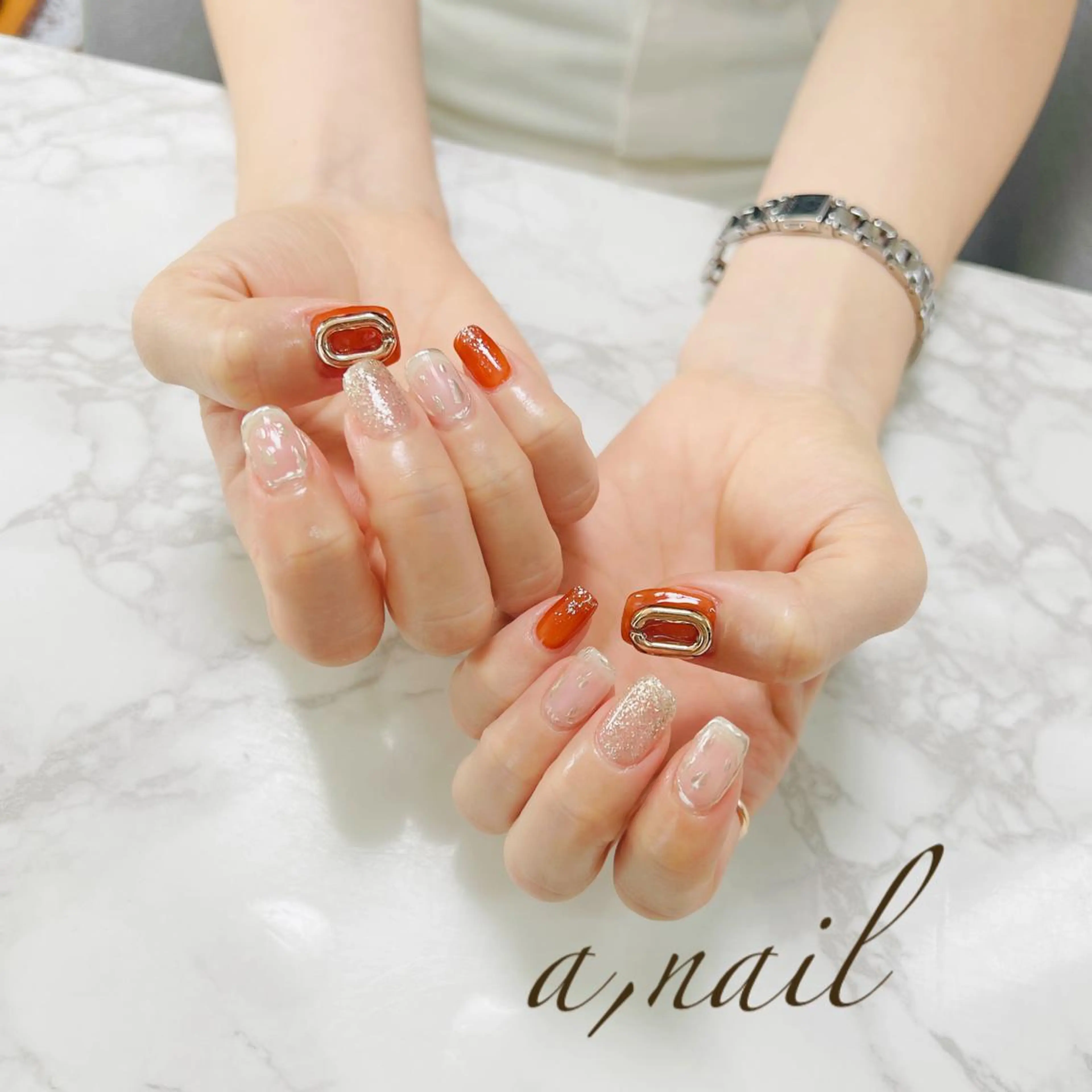 ネイル フットネイル ジェルネイル グラデーション マットネイル ミラーネイル ネイルサロン エーネイルのネイルデザイン