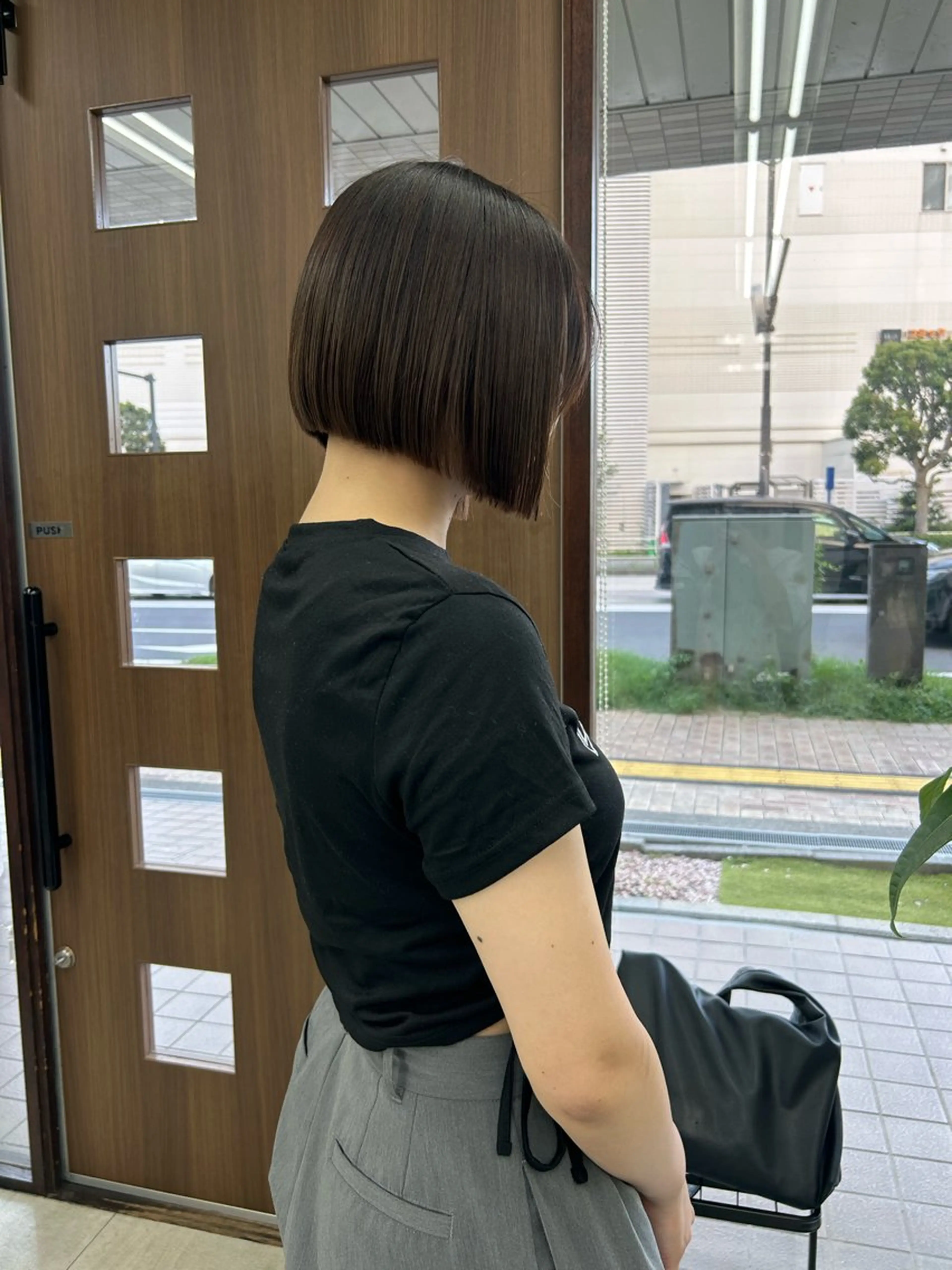 ミディアム ボブ カット ダブルカラー/韓国 ヘア/さわのあかねのヘアスタイル