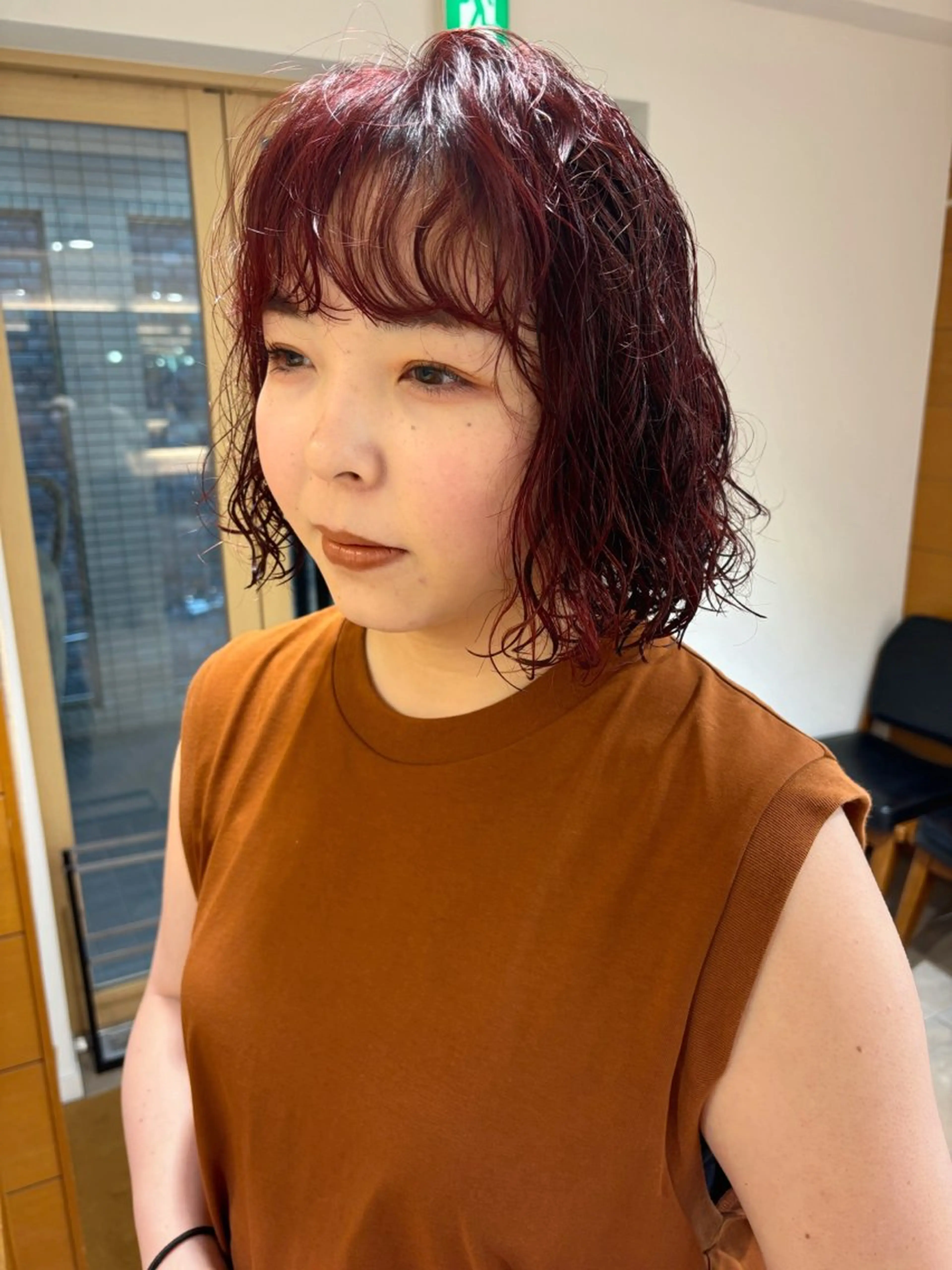 ショート カラー パーマ カット ヘアカラー パーマ 齋藤 咲のヘアスタイル