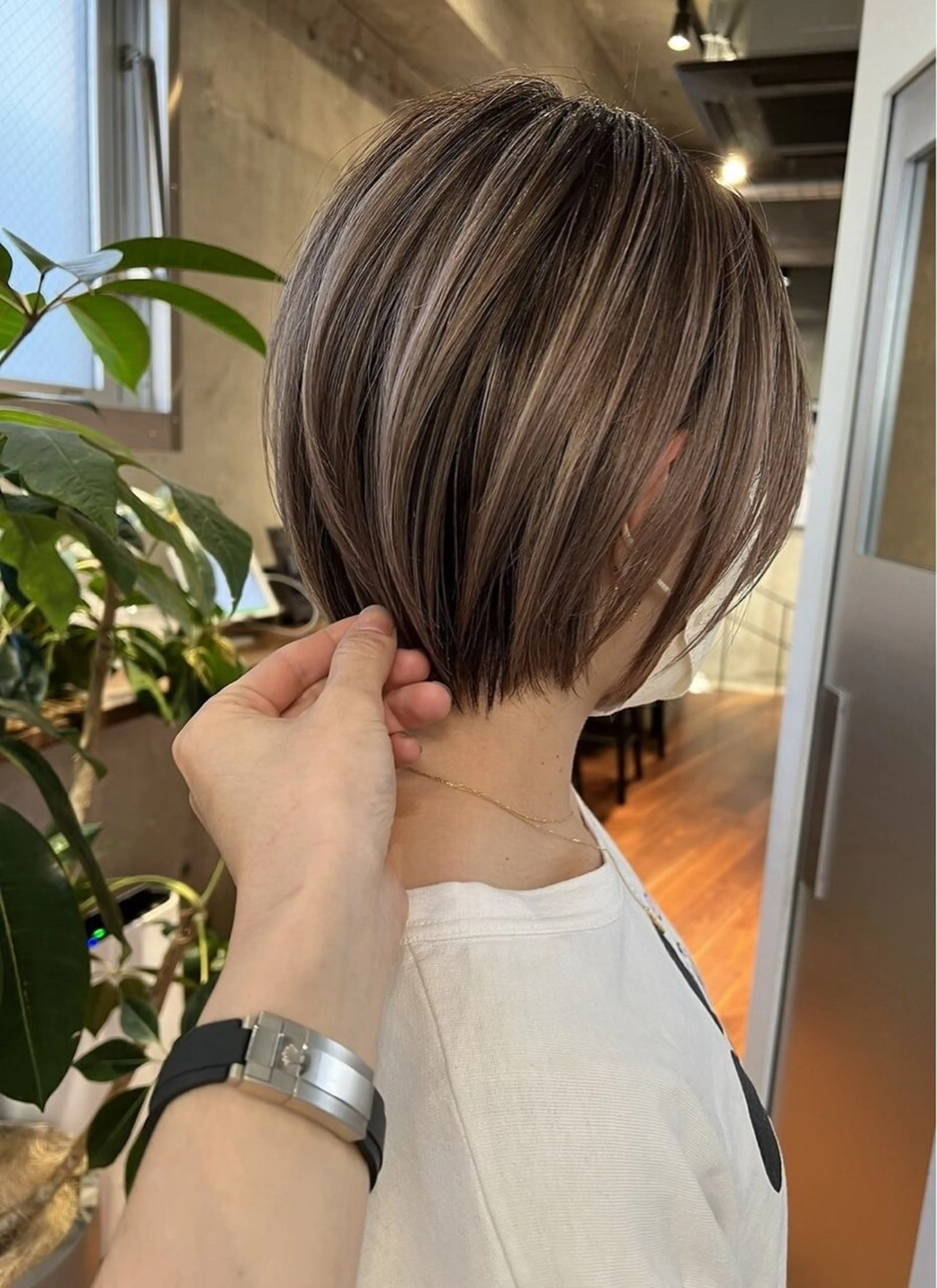 ショート カラー カット ヘアカラー トリートメント ハイライトNo.1☆ ゆうのヘアスタイル