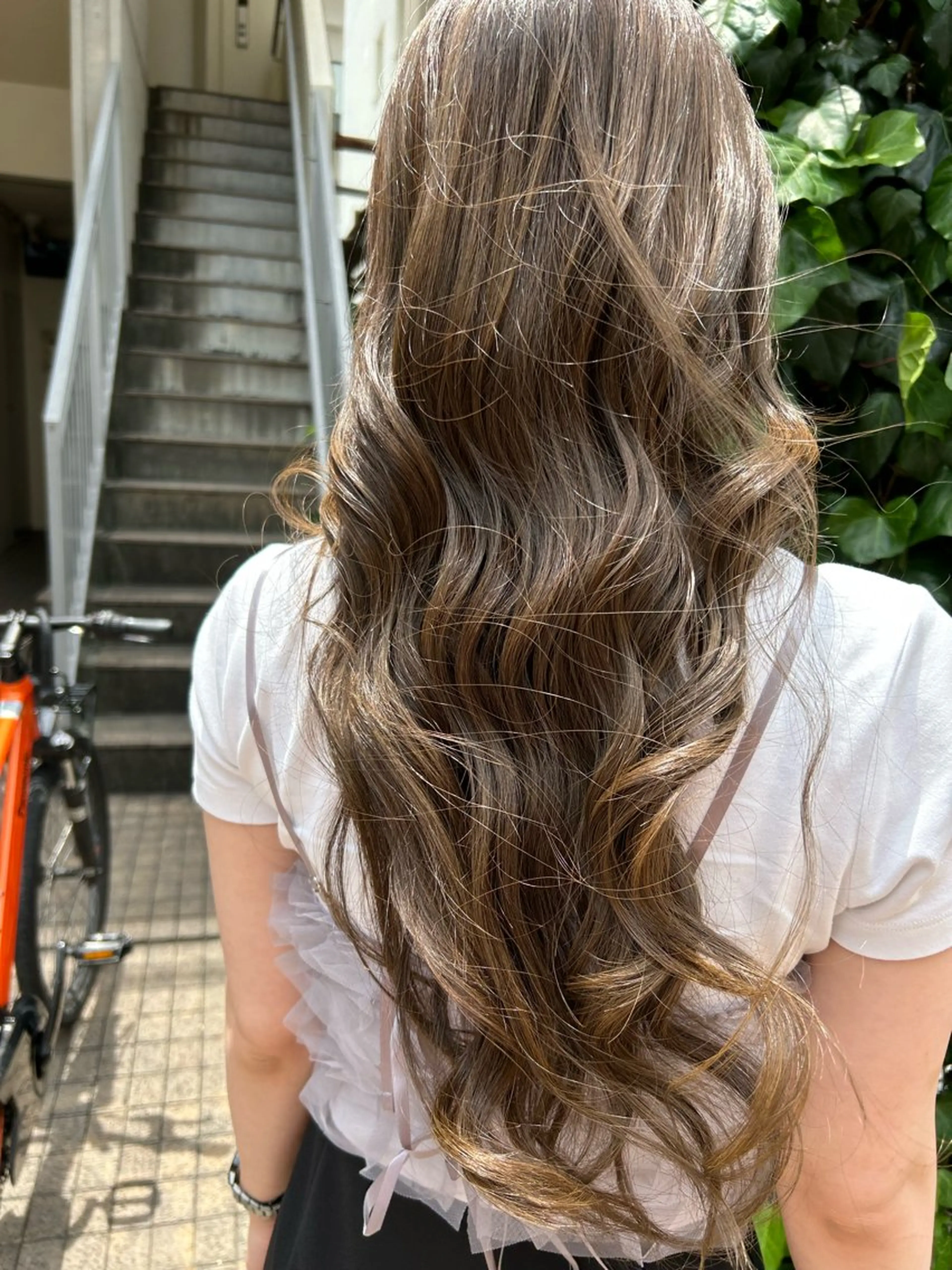 ロング 🤍Nozomi/ オリーブカラー🌿のヘアスタイル