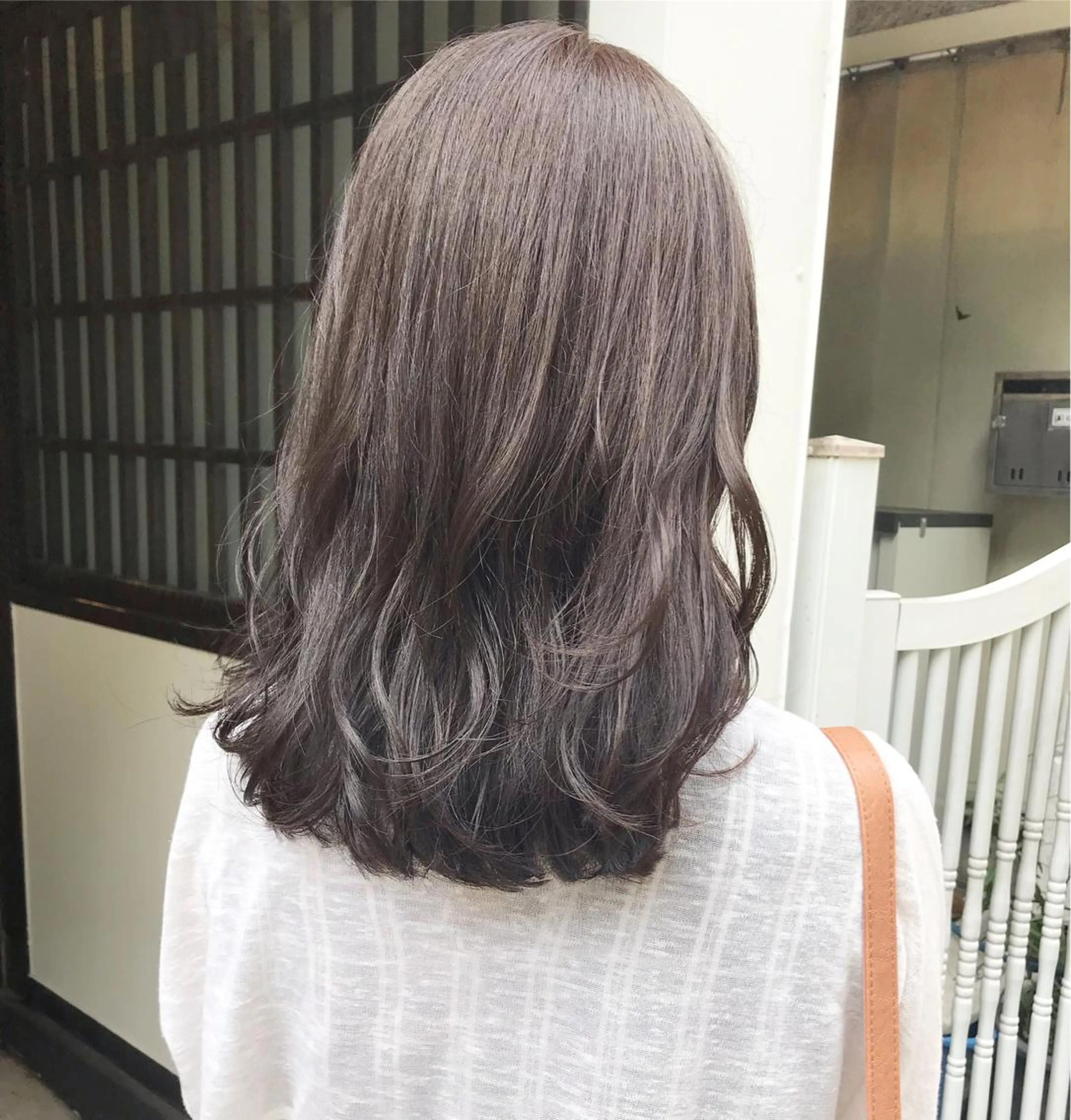 ロング カラー ヘアアレンジ グレージュ イルミナカラー clan所属・Satsuki ✂︎♡のヘアスタイル