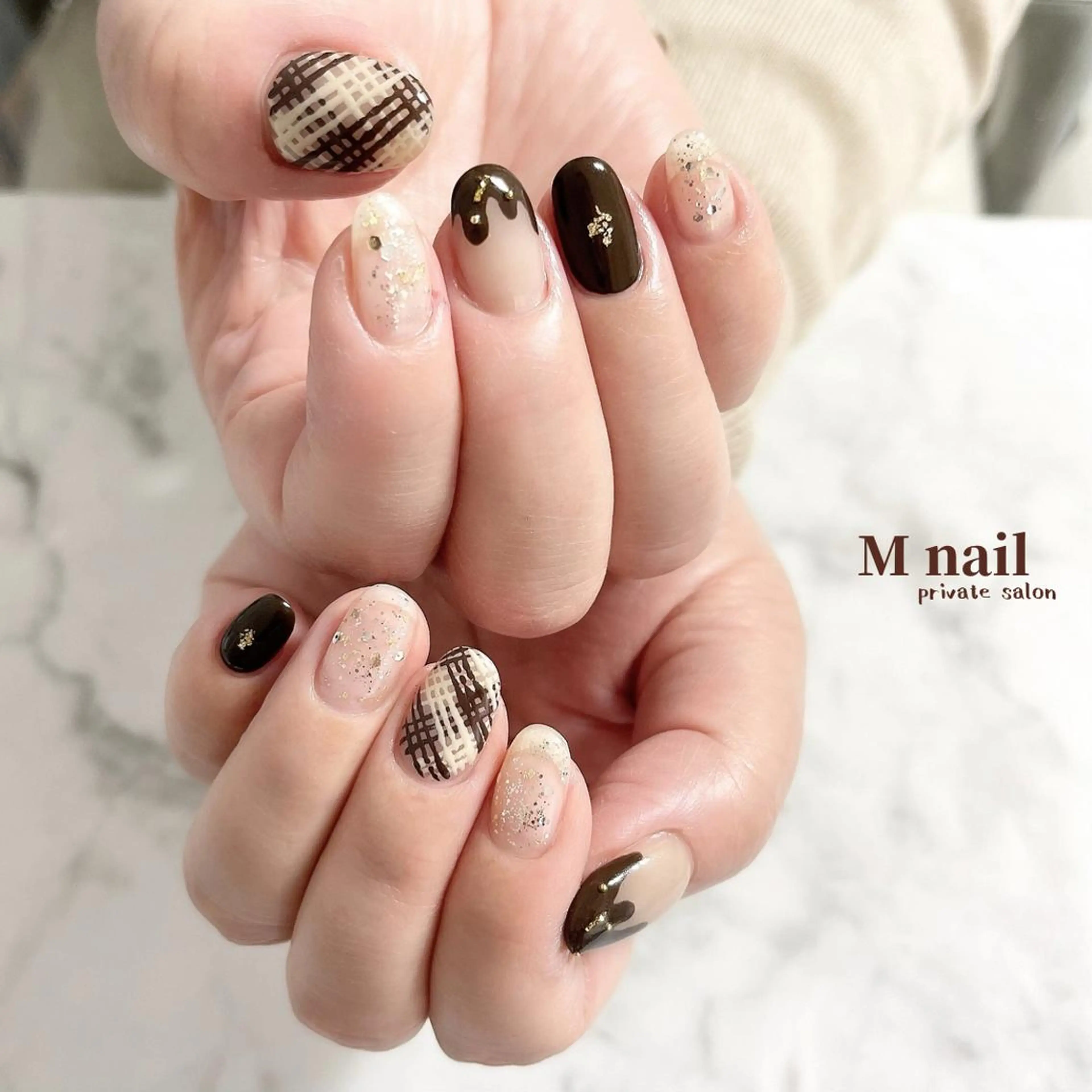 ネイル 持ち込み バレンタイン ハンドネイル M　nail所属・M nailのネイルデザイン