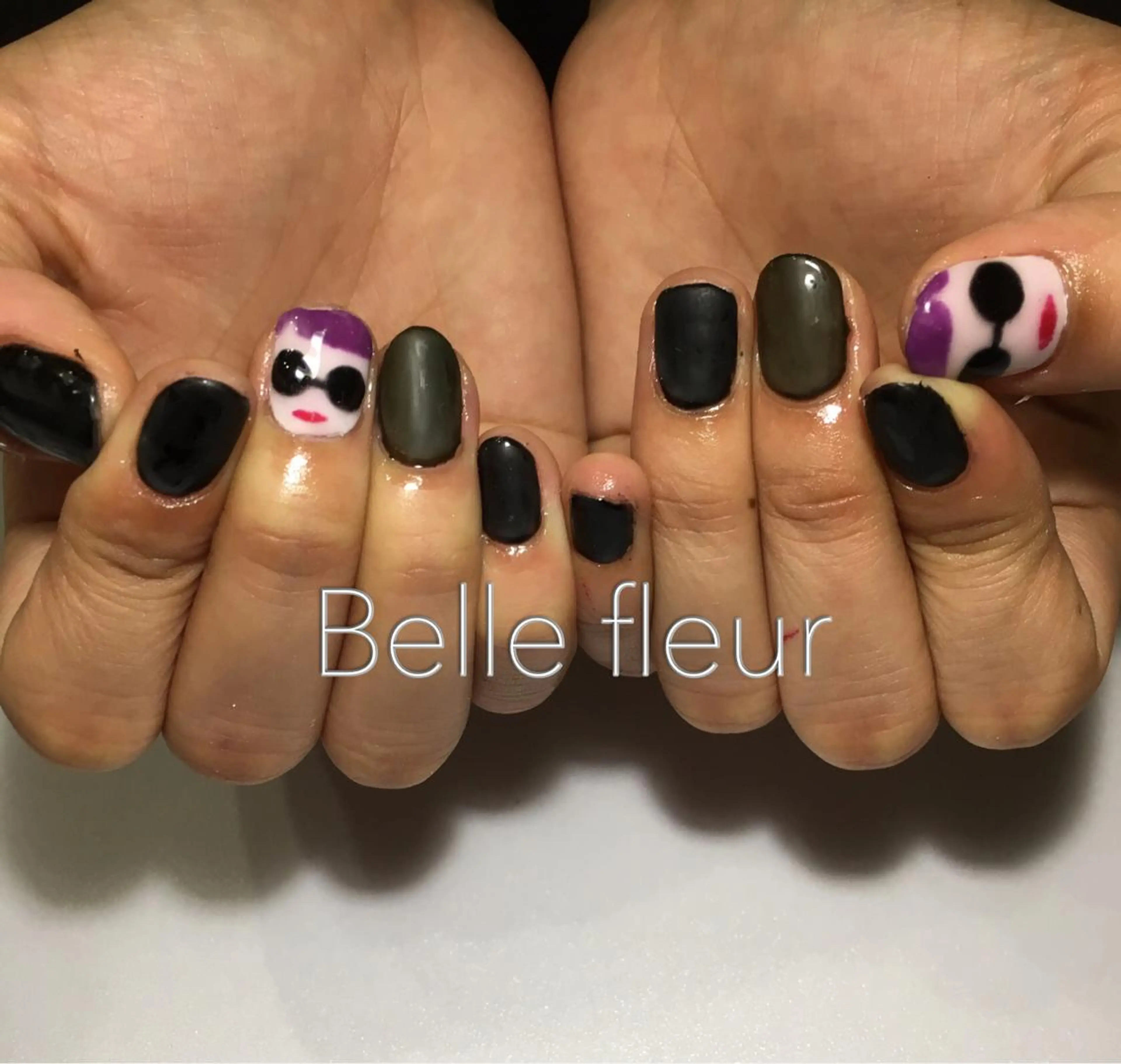 ショート ネイル Belle fleurのネイルデザイン