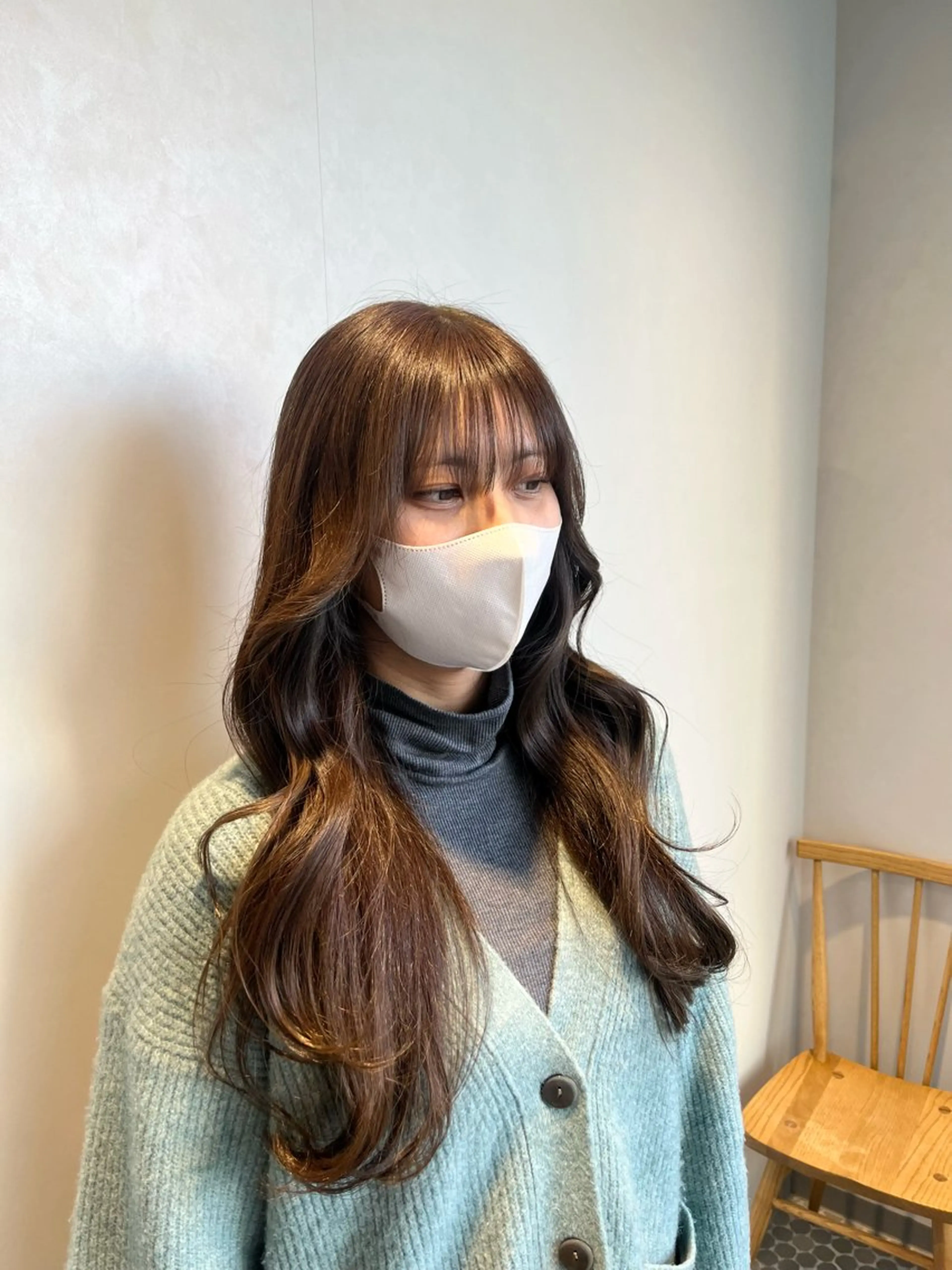 ロング カット ヘアカラー トリートメント SALOWIN大宮crest所属・大宮レイヤーカット× 透明感カラー　rioのヘアスタイル