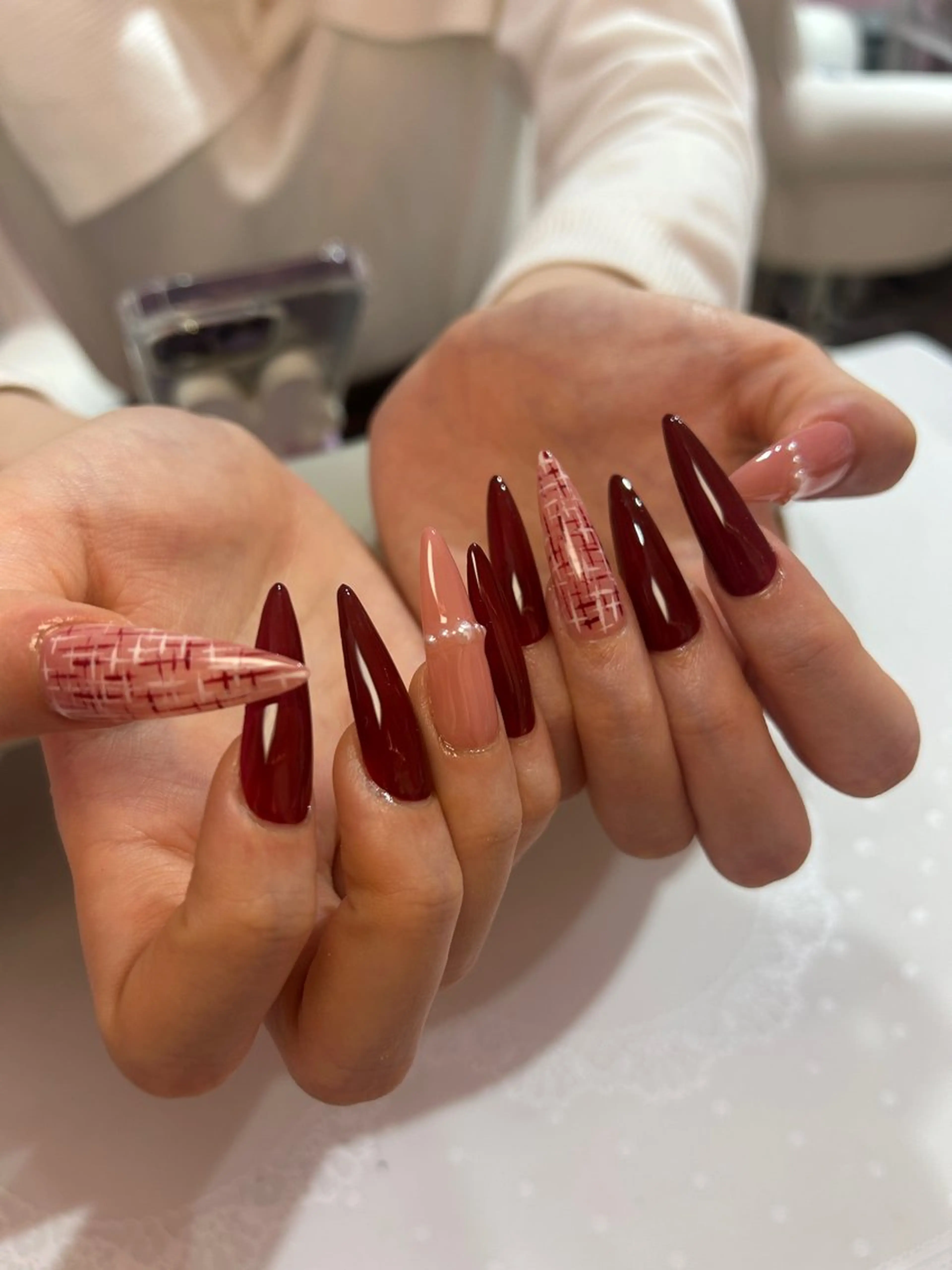 ネイル シンプルネイル ネイルチップ 柳舘 まつりのネイルデザイン