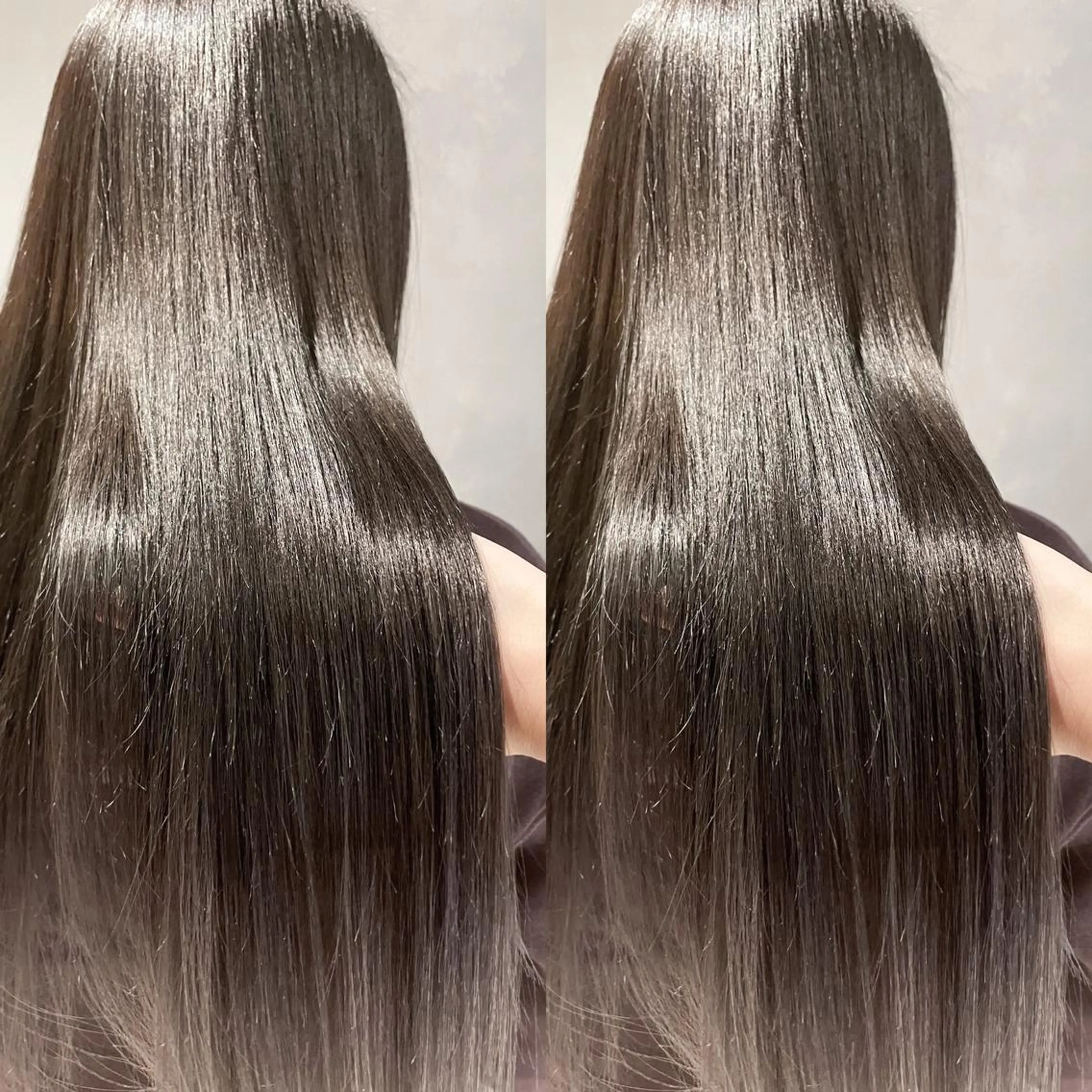 ロング カラー アディクシーカラー バレイヤージュ デザインカラー グラデーションカラー グレージュ 長谷川 沙紀のヘアスタイル