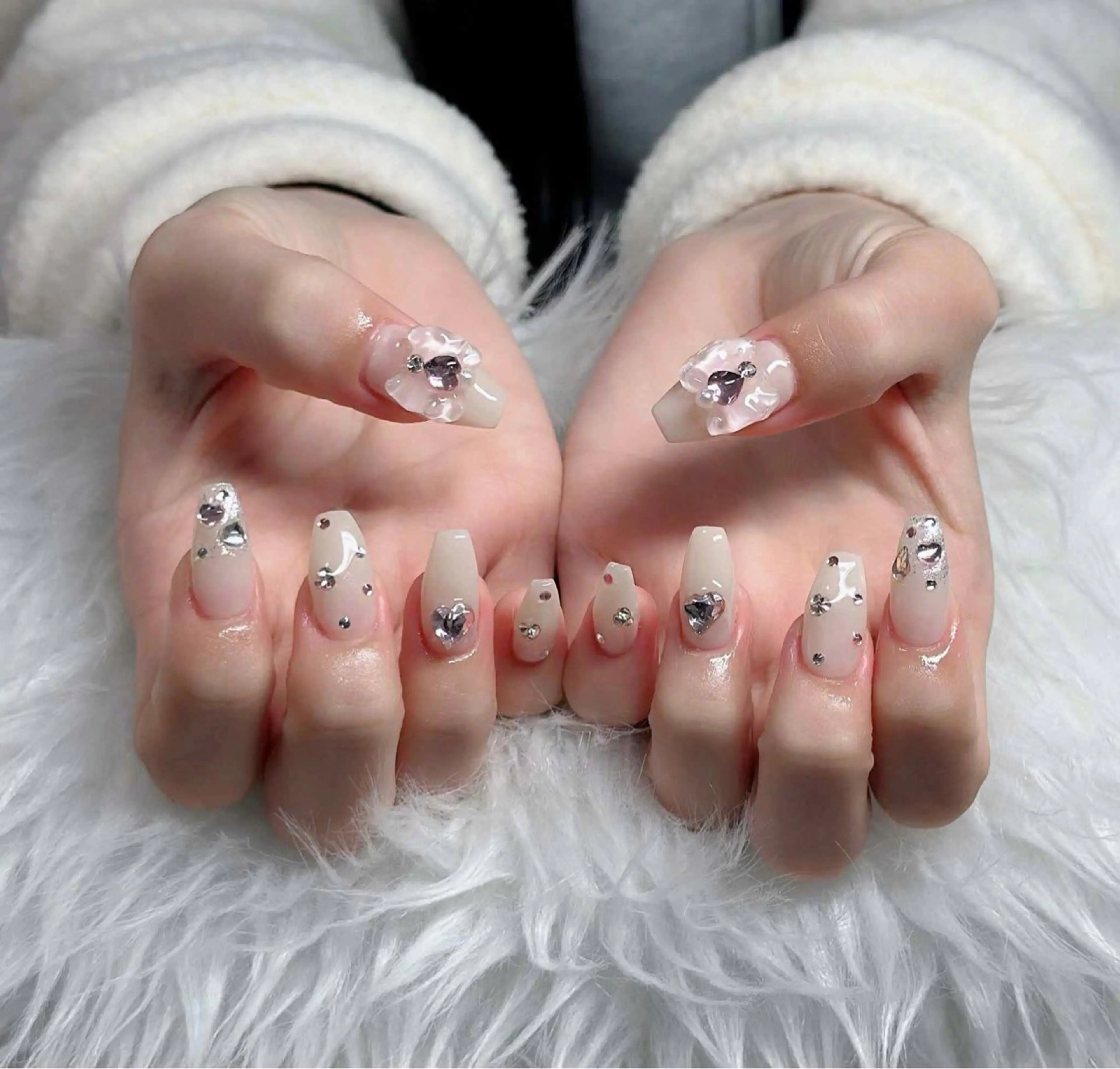 ネイル フレンチネイル ジェルネイル ハロウィン 韓国ネイル マグネットネイル ハンドネイル Hbaby nailのネイルデザイン