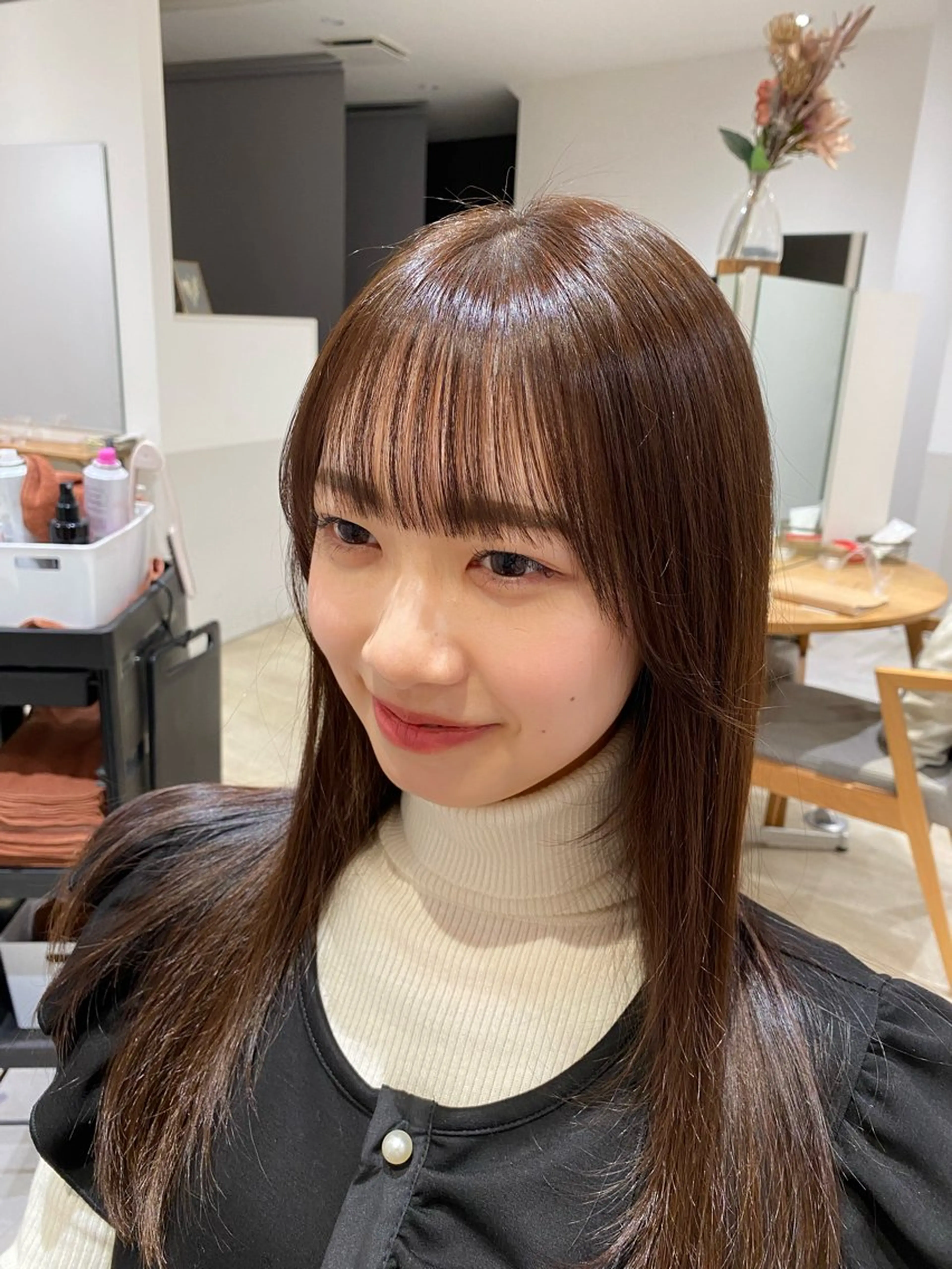 セミロング カラー パーマ セミロングパーマ 韓国風ヘア カット 縮毛矯正 クロスパーマ🥇韓国 ヘア🇰🇷濵田航希のヘアスタイル