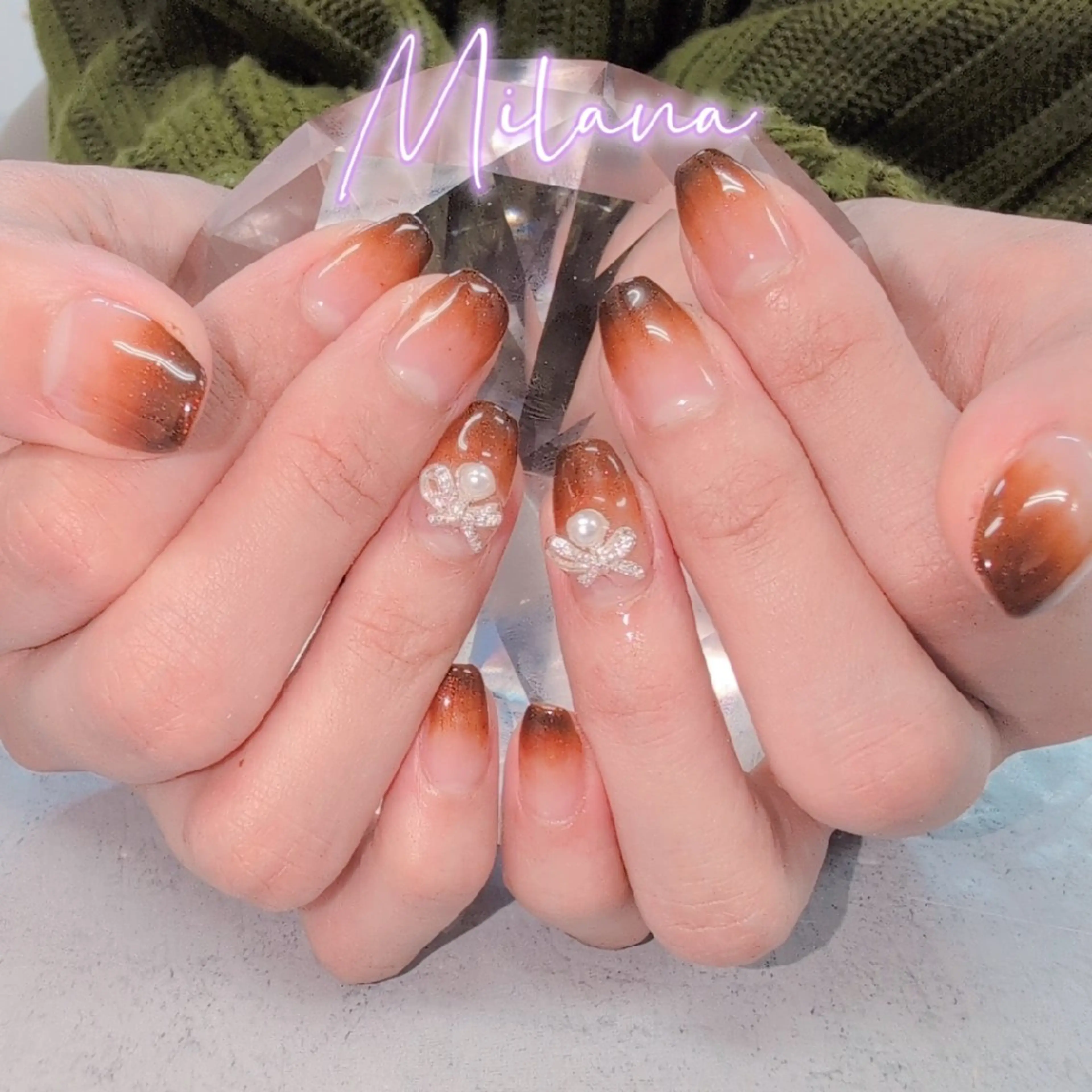 ネイル グラデーション ハンドネイル Milana 川瀬のネイルデザイン