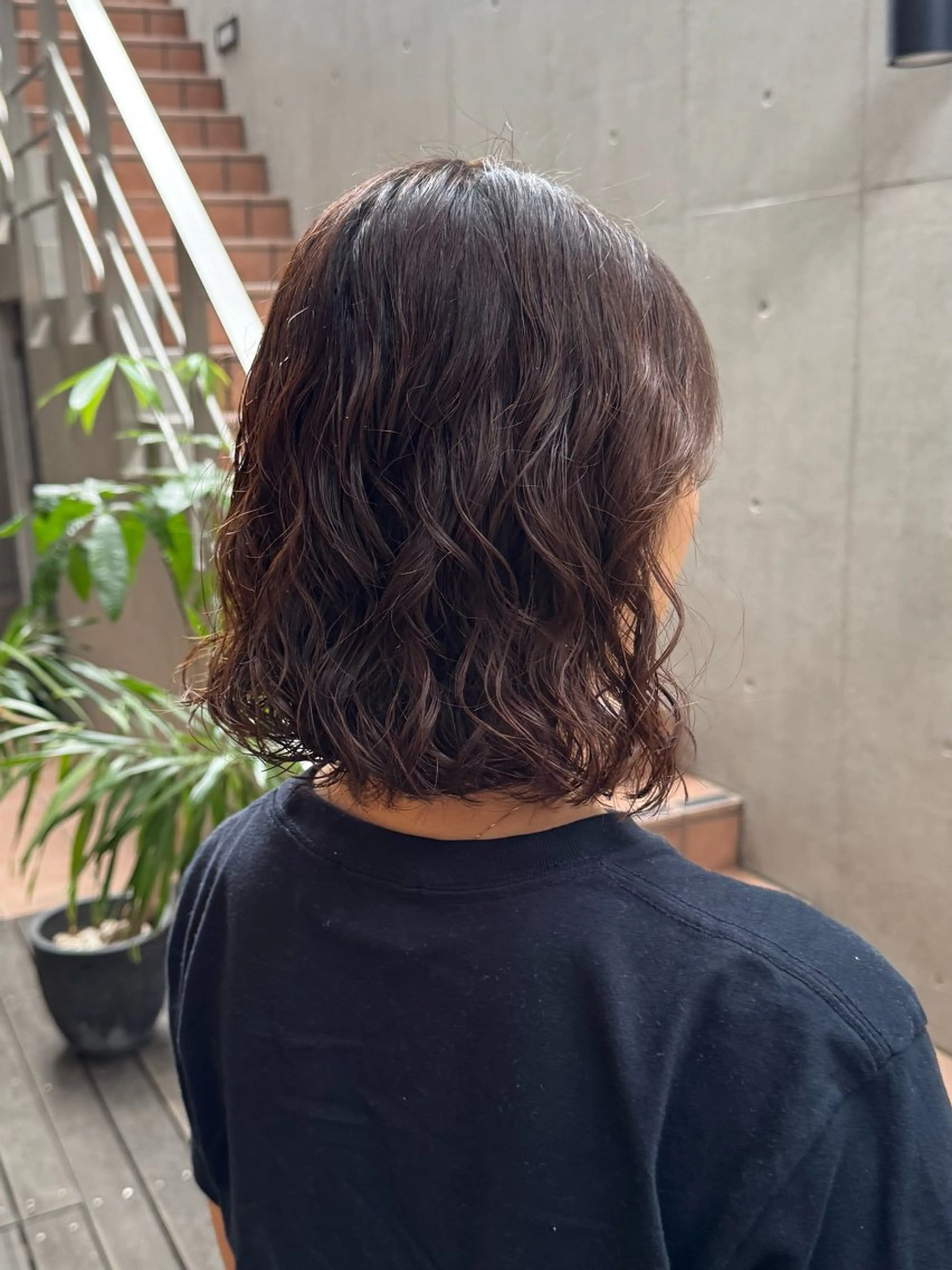 ショート カラー パーマ ボブ カット パーマ 大橋 芽衣のヘアスタイル