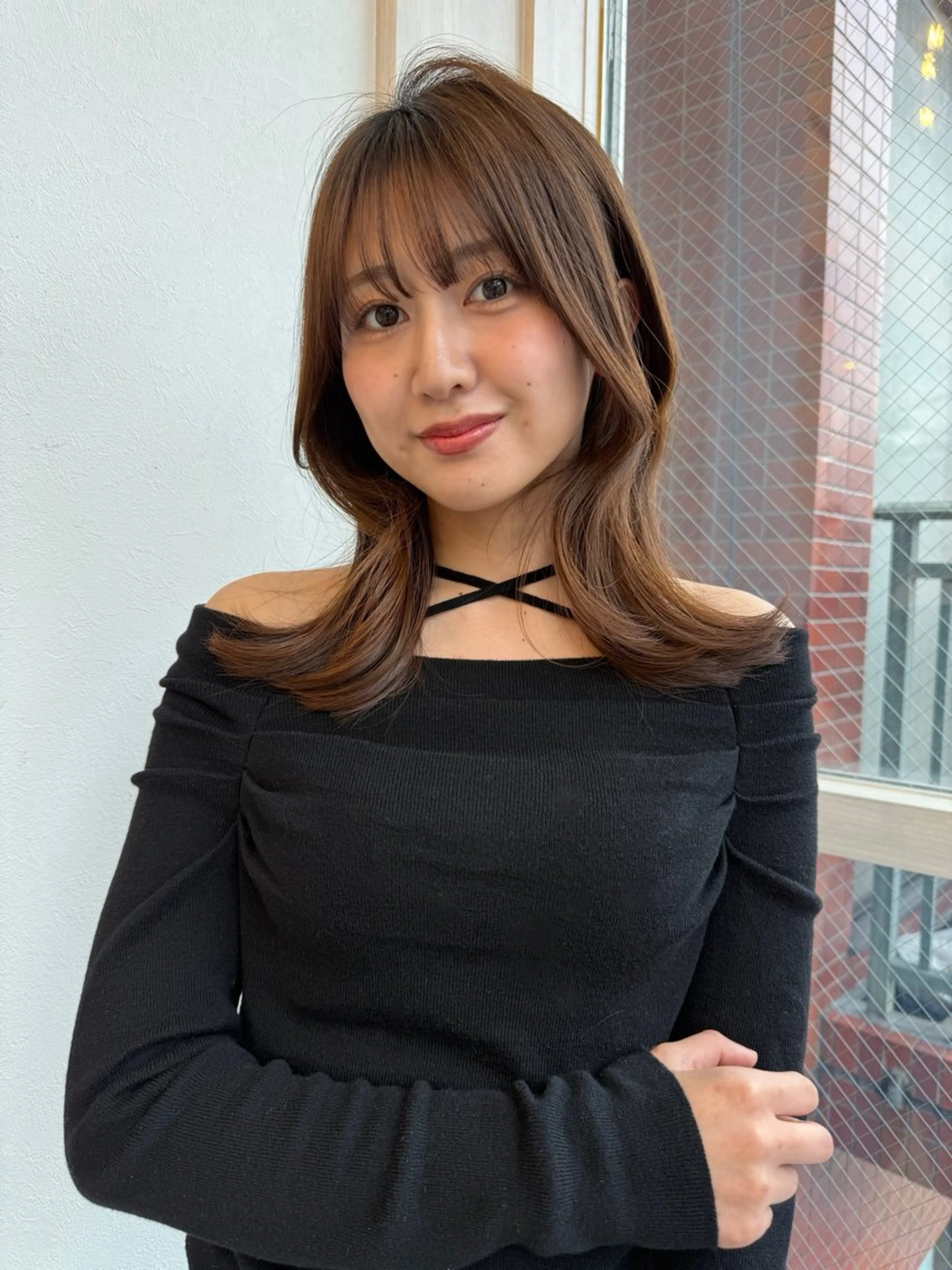 ミディアム 木村 咲花のヘアスタイル