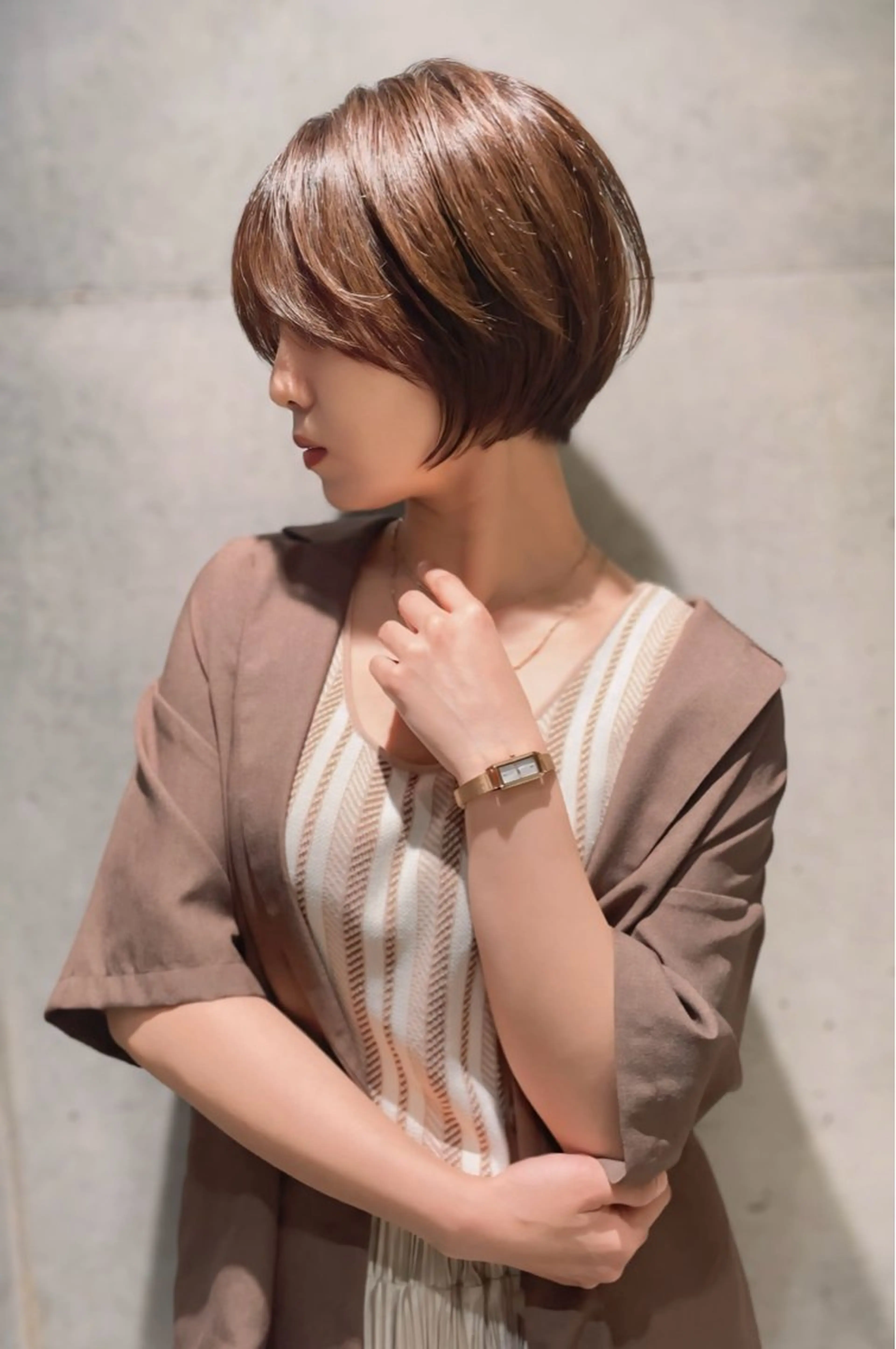 ショート カット ヘアカラー トリートメント 🎀大川 錬🎀 ブリーチなしWカラーのヘアスタイル