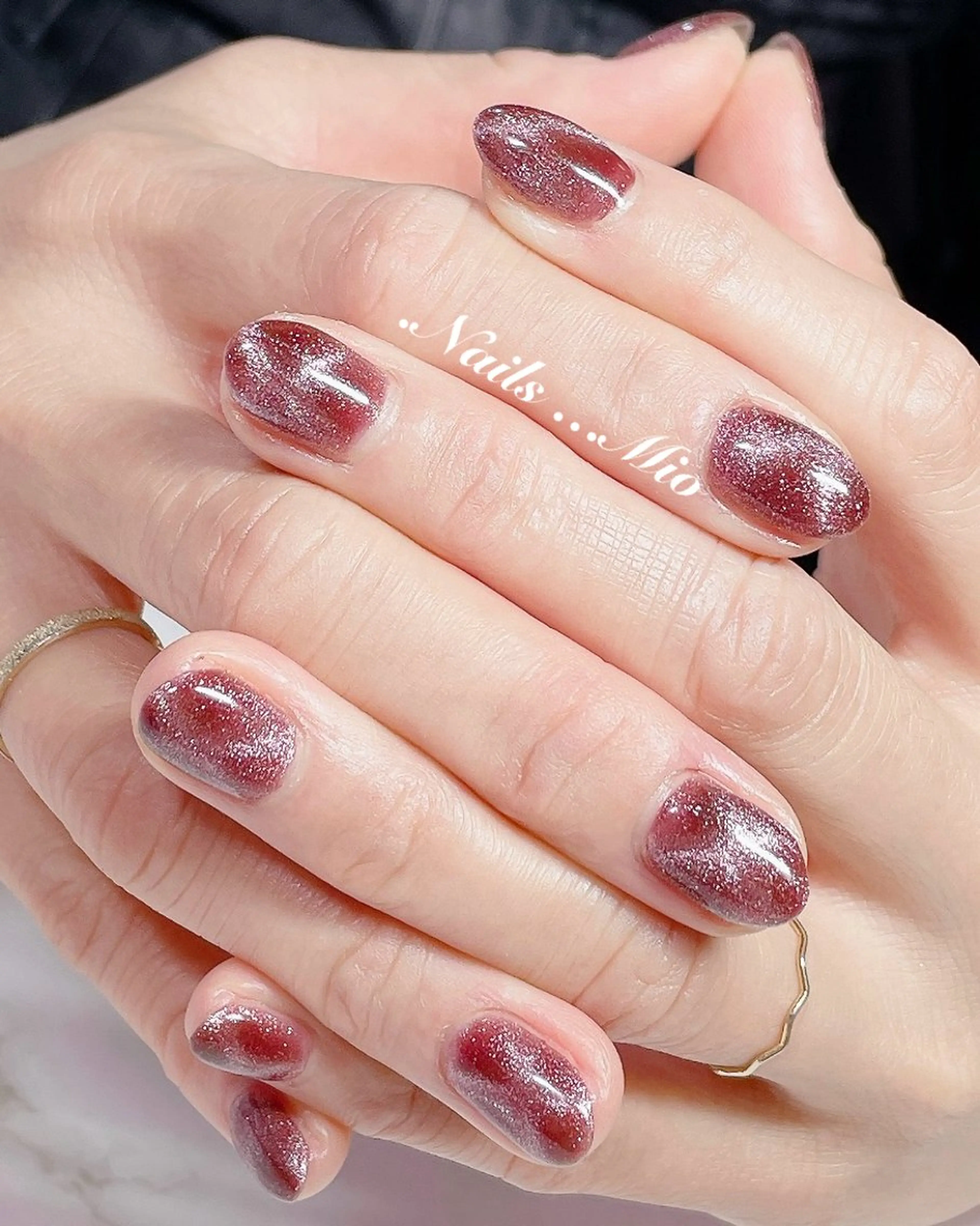 ネイル ジェルネイル マグネットネイル .Nails Mio 赤羽西ネイルサロンのネイルデザイン