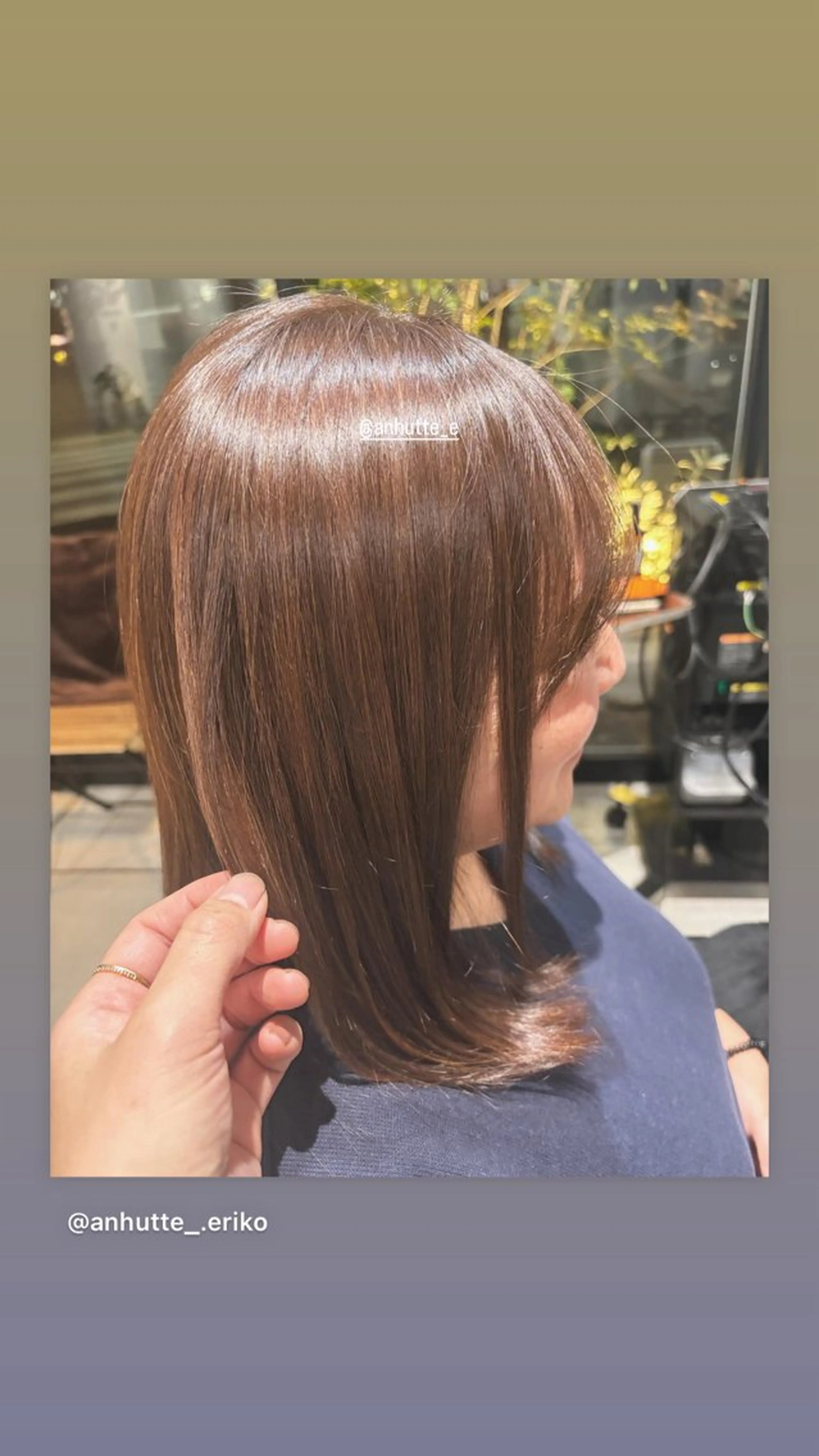カラー 透明感カラー 竹内 えりこのヘアスタイル