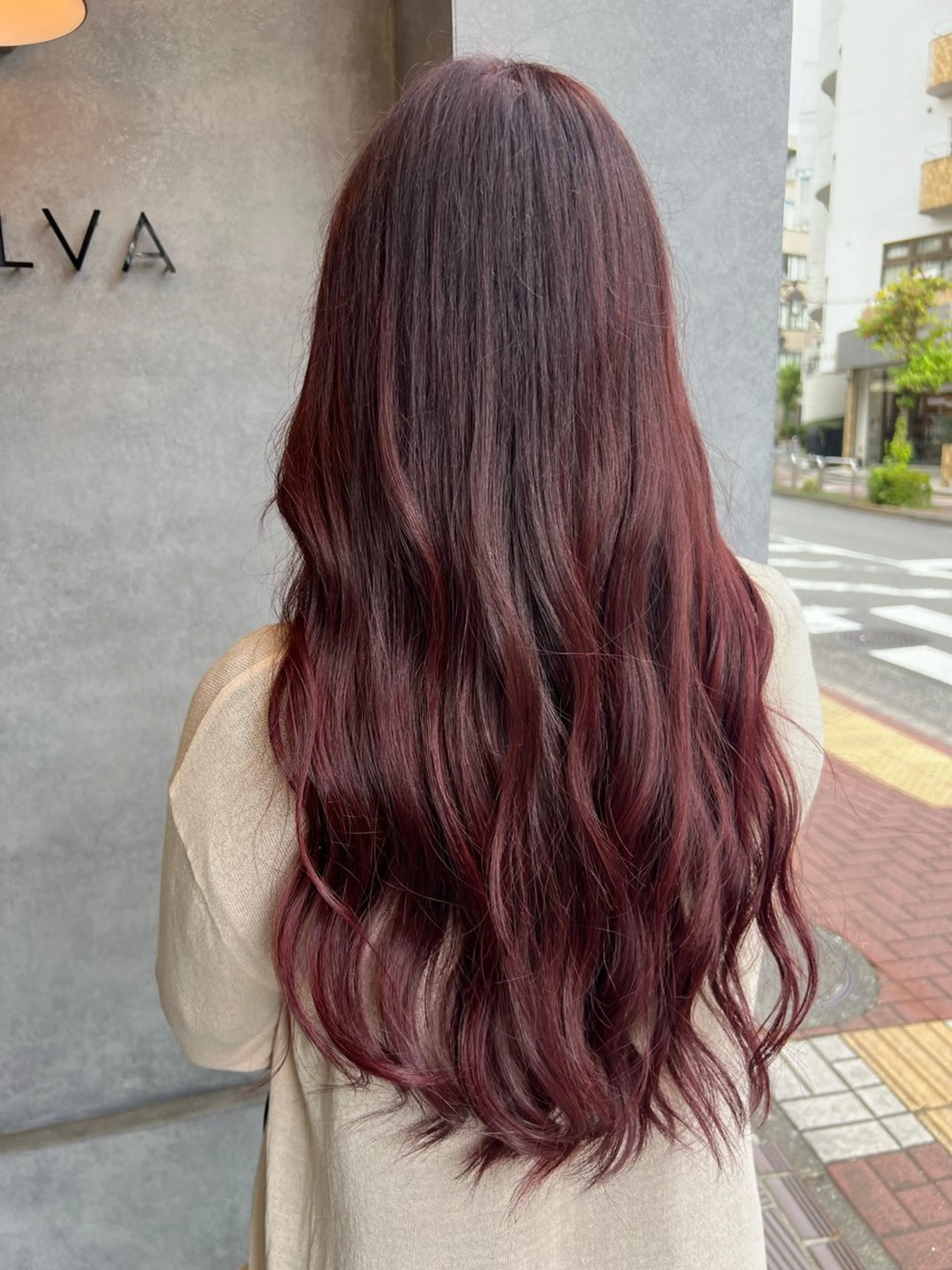 ロング カラー N°jillva 𝑘𝑎𝑟𝑖𝑛のヘアスタイル