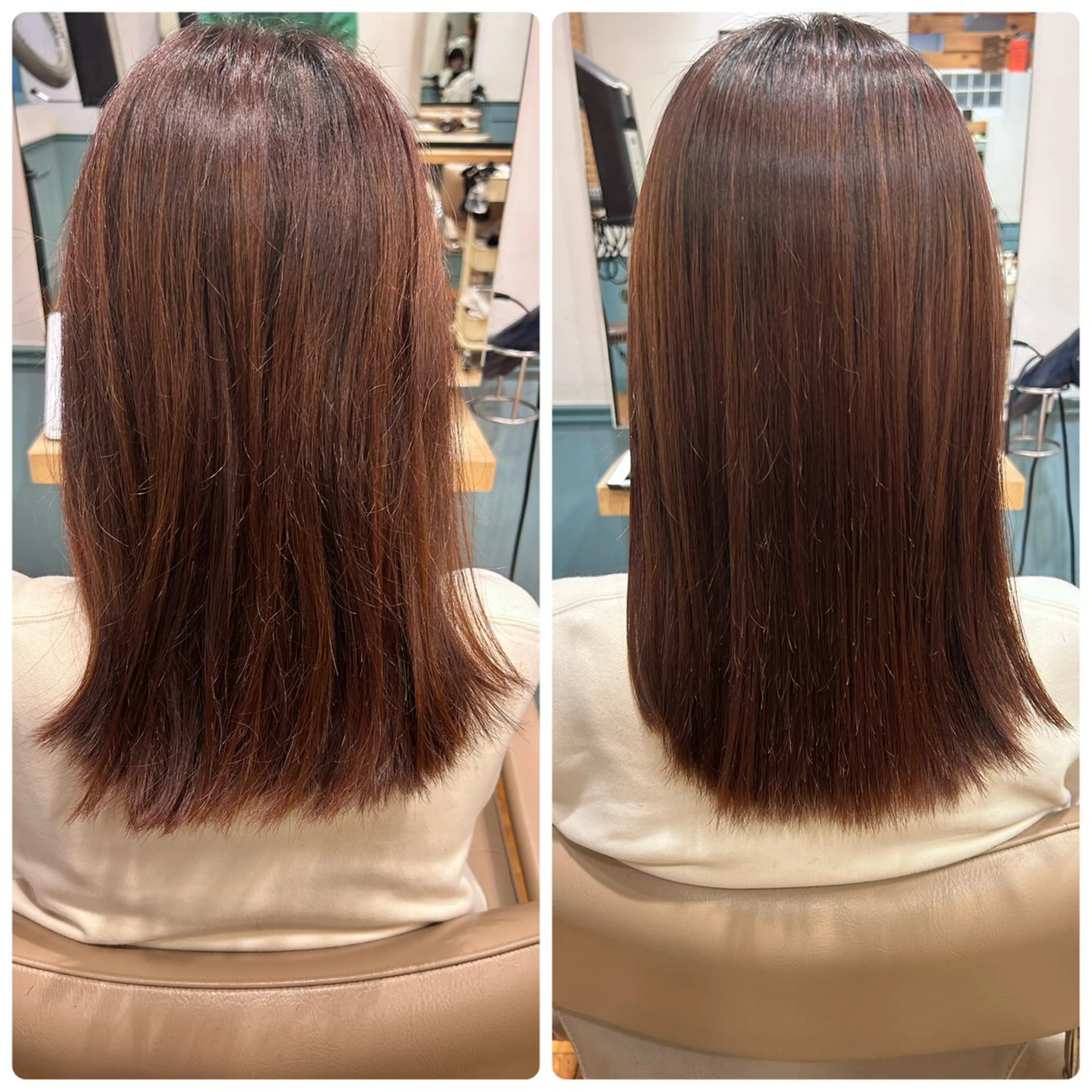 ミディアム ミディアムパーマ 縮毛矯正 PIS／ NAHOのヘアスタイル