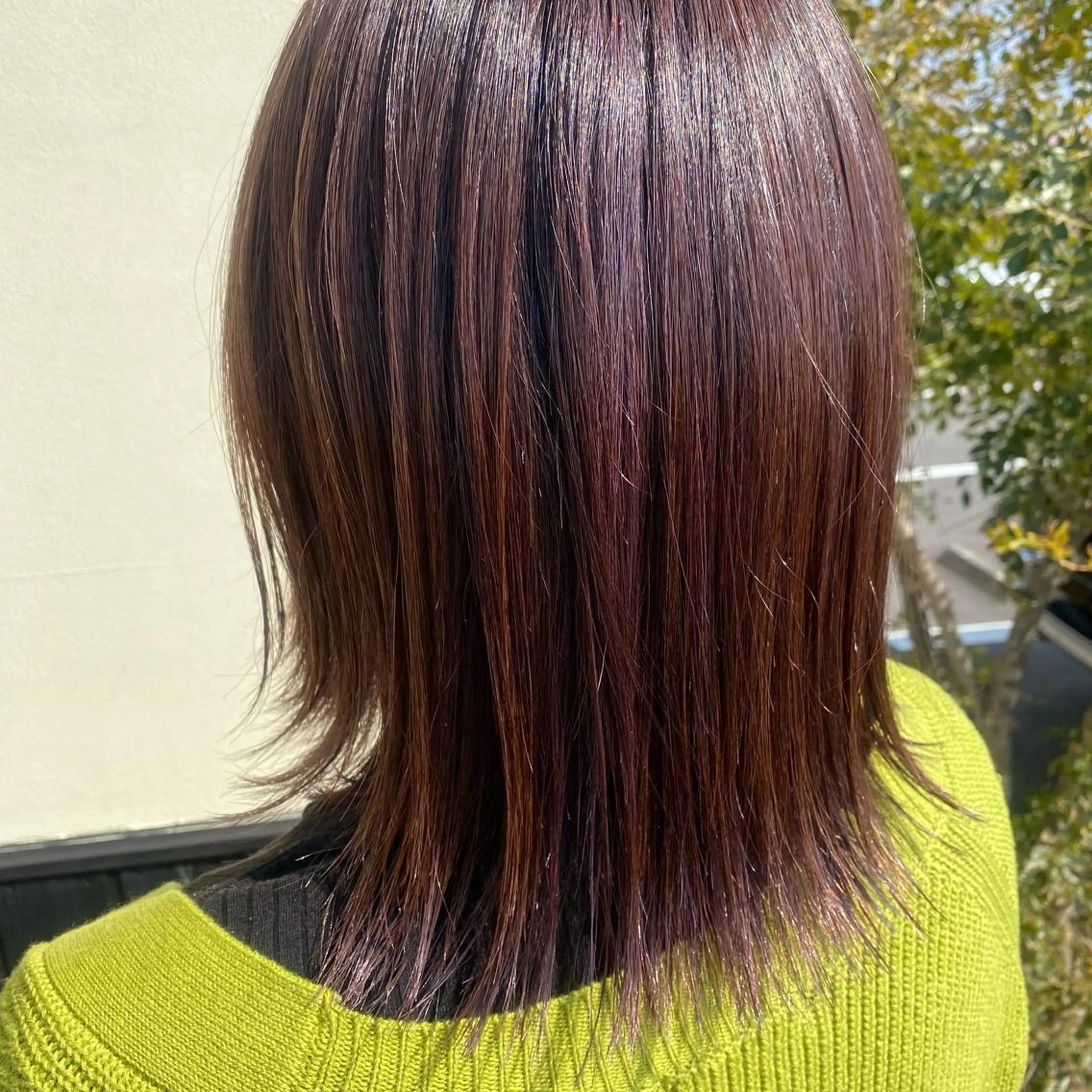 ミディアム カラー ブリーチ ラベンダーカラー ブリーチなしカラー ピンクカラー ピンクラベンダー アオトソラ いしざかのヘアスタイル