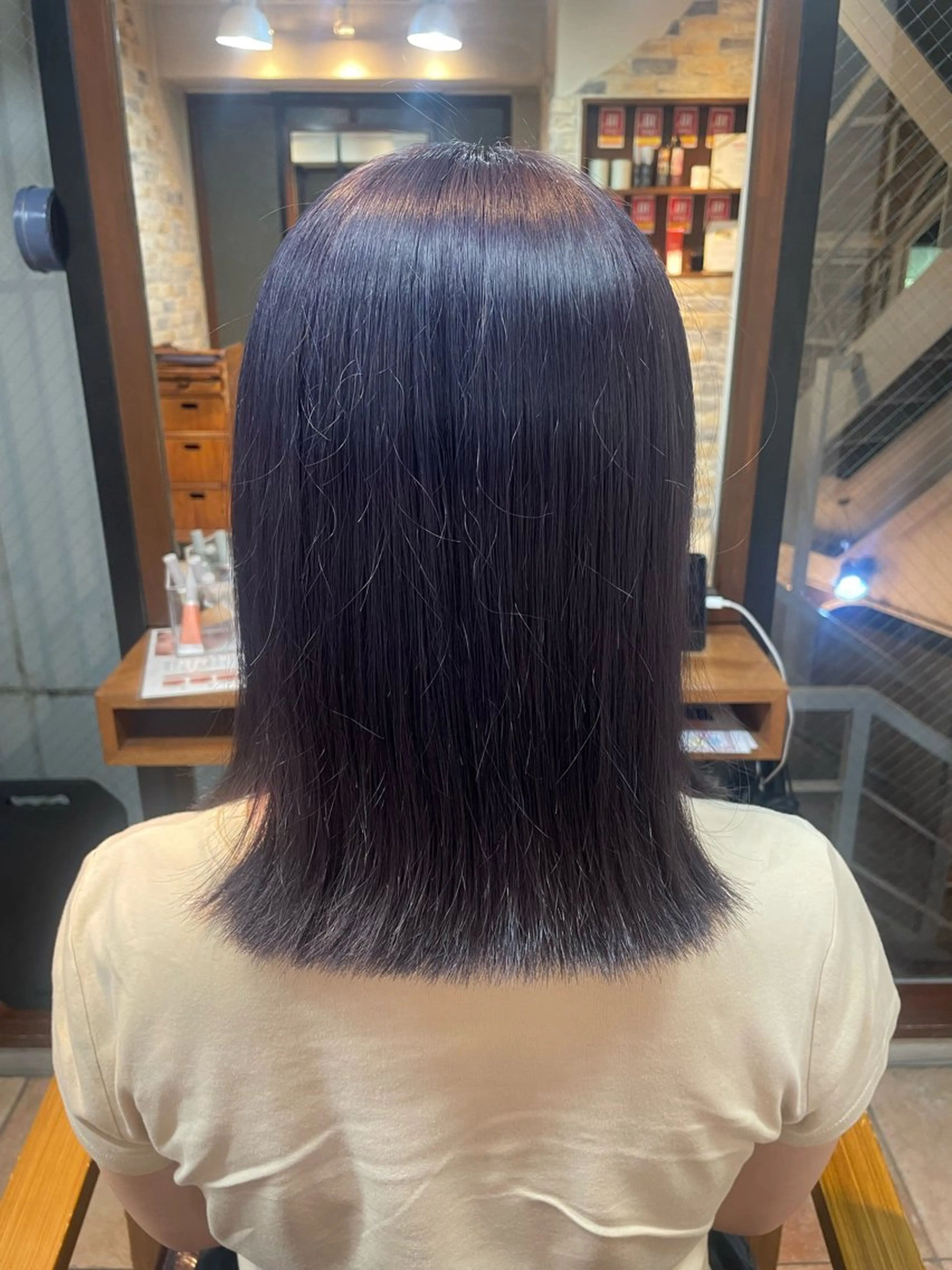 ミディアム ヘアカラー ショート✂︎ ゆるパーマKANOのヘアスタイル