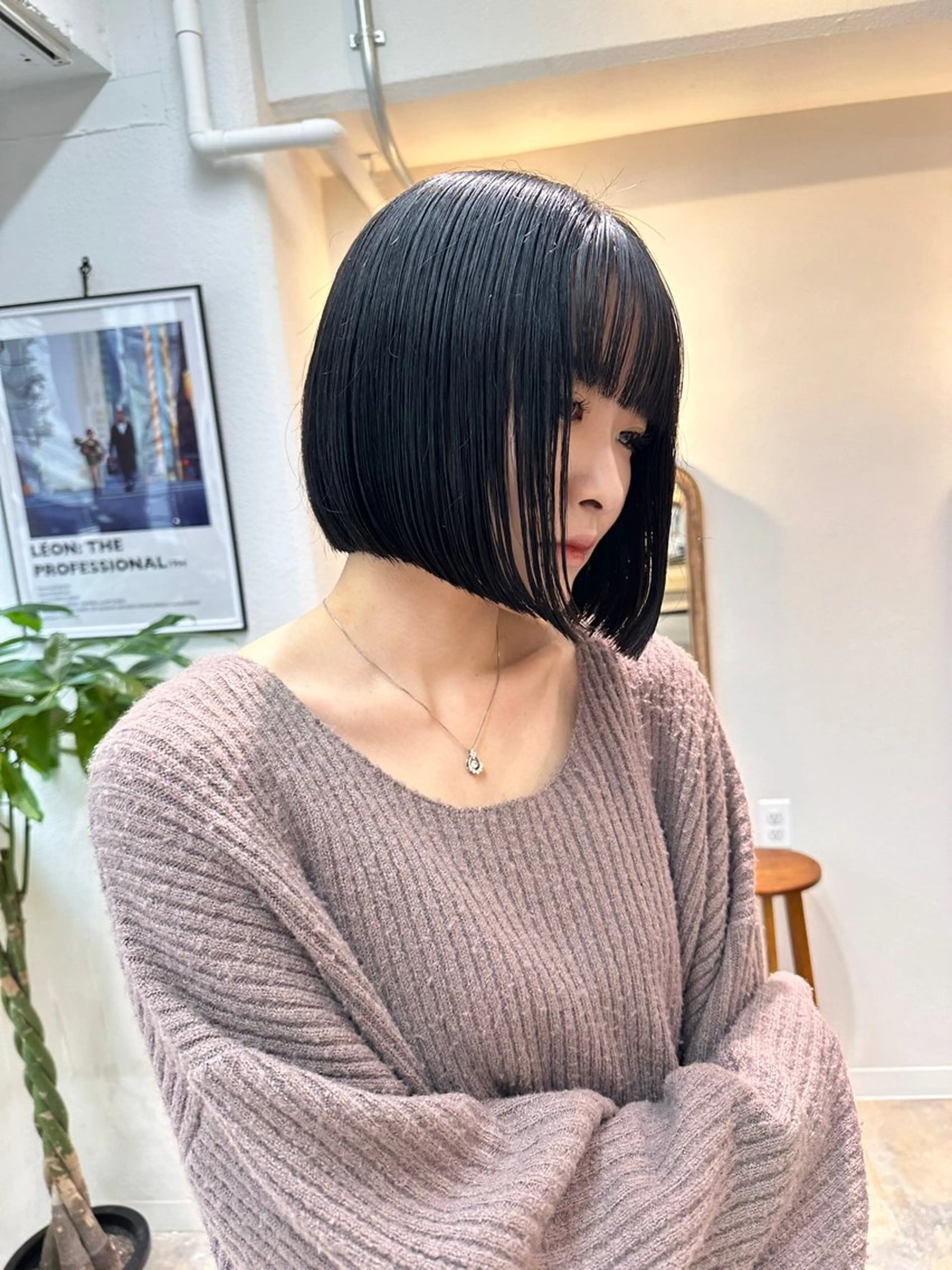 ショート 切りっぱなしボブ ボブ 外ハネヘア 小関 笙斗のヘアスタイル