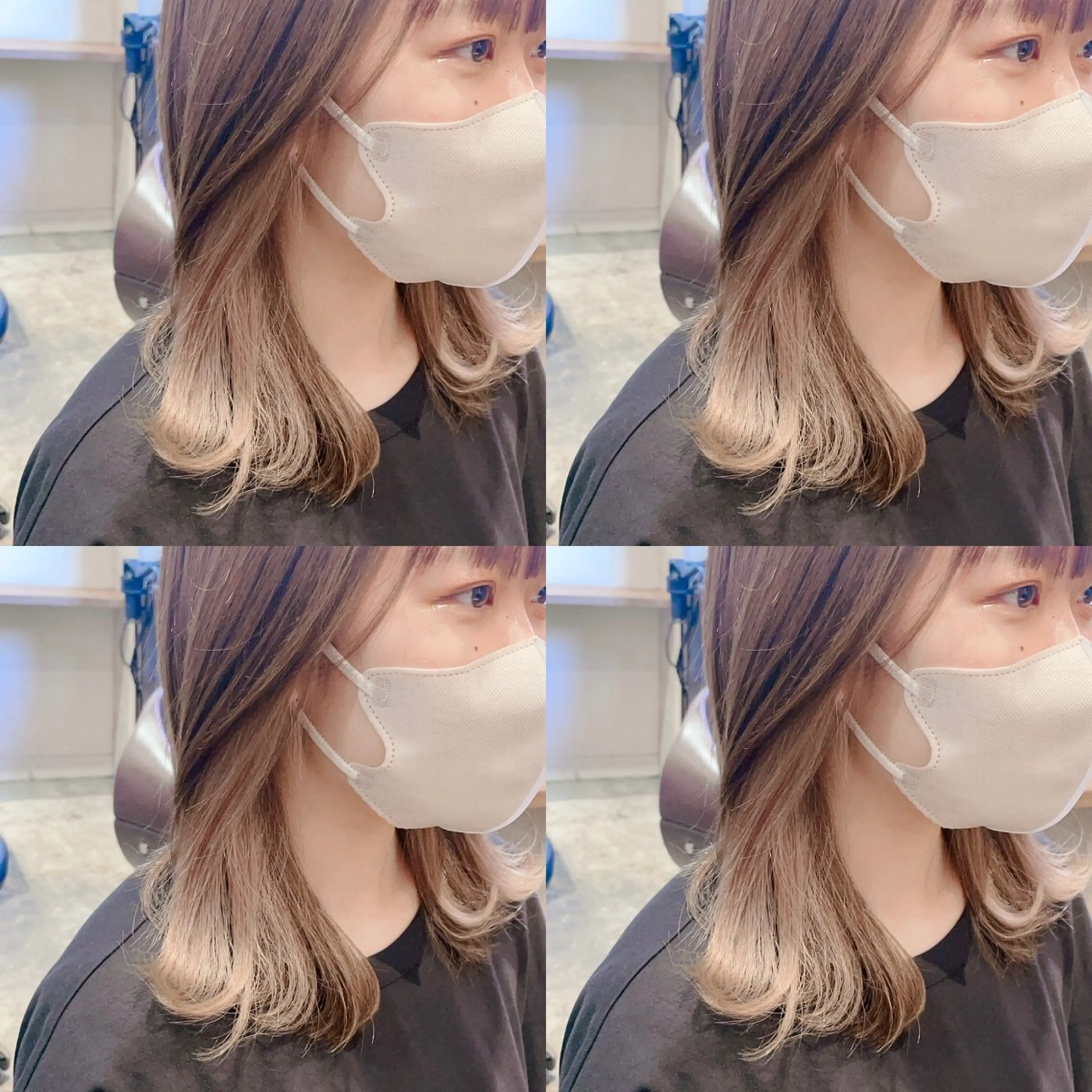 ミディアム カラー Minami. 🩵 再現性特化ヘアのヘアスタイル