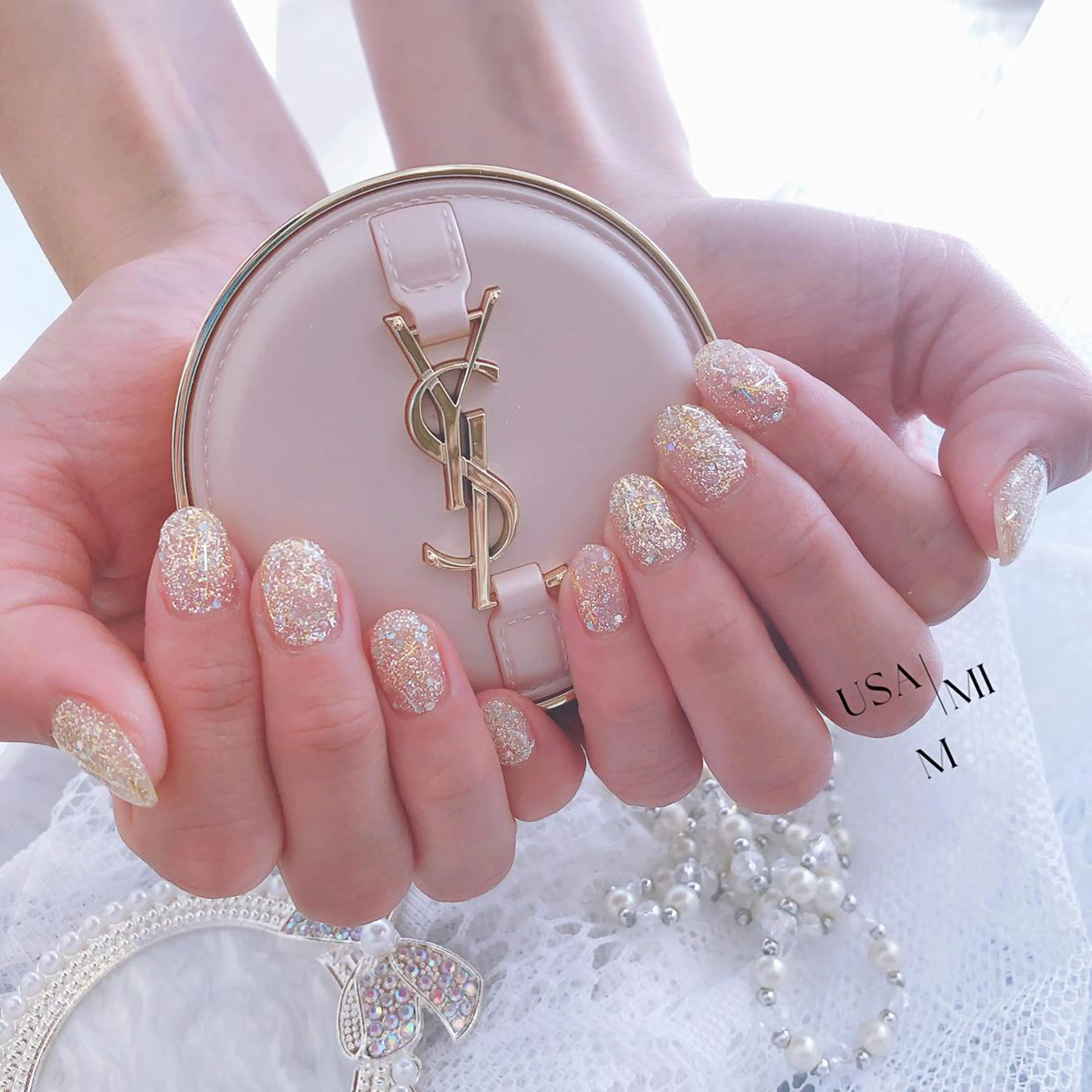 ショート ネイル ハンドネイル USAMiMi 🐰💕のネイルデザイン