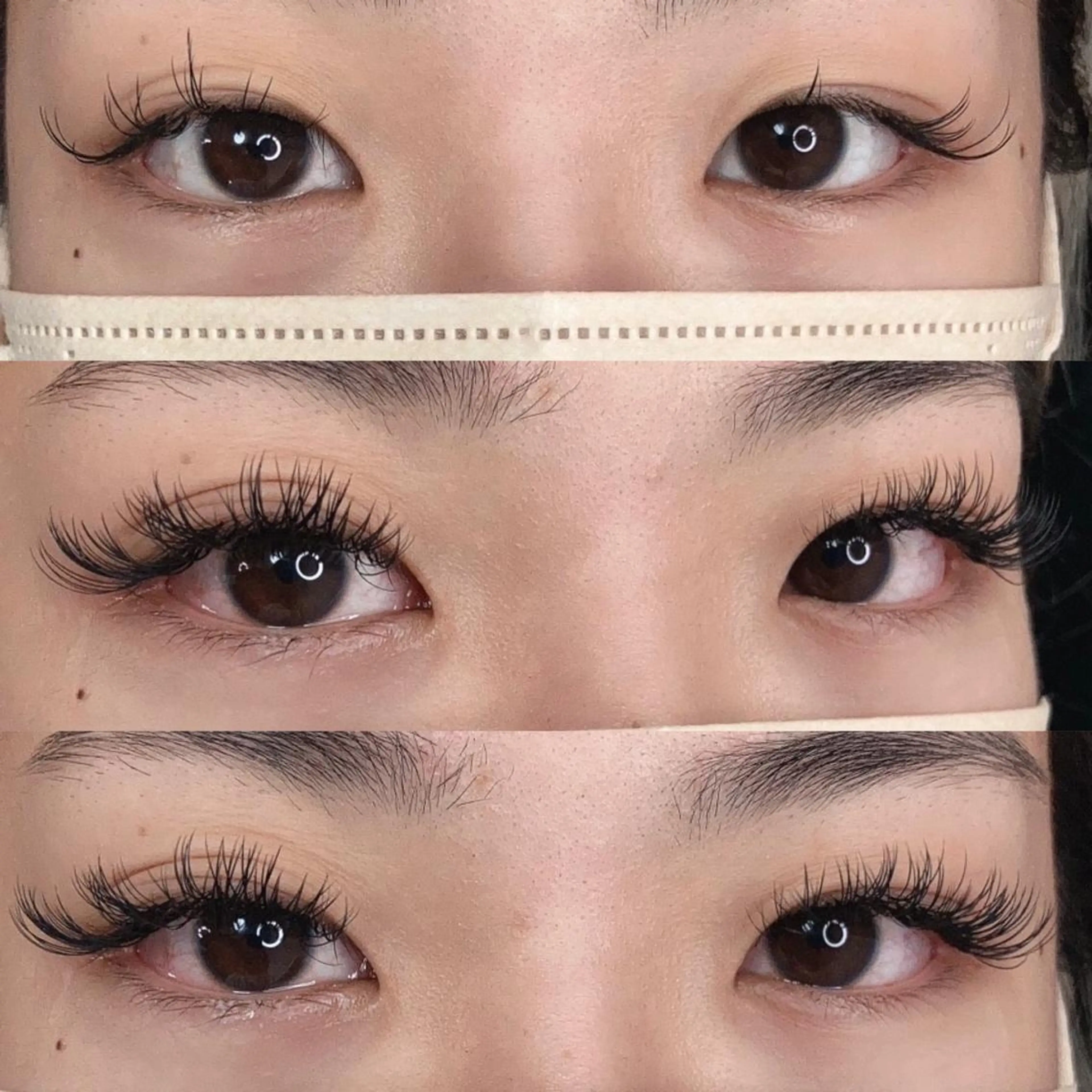 マツエク・マツパ 付け放題 フラットラッシュ 目尻長め linda lashesのマツエク・マツパデザイン