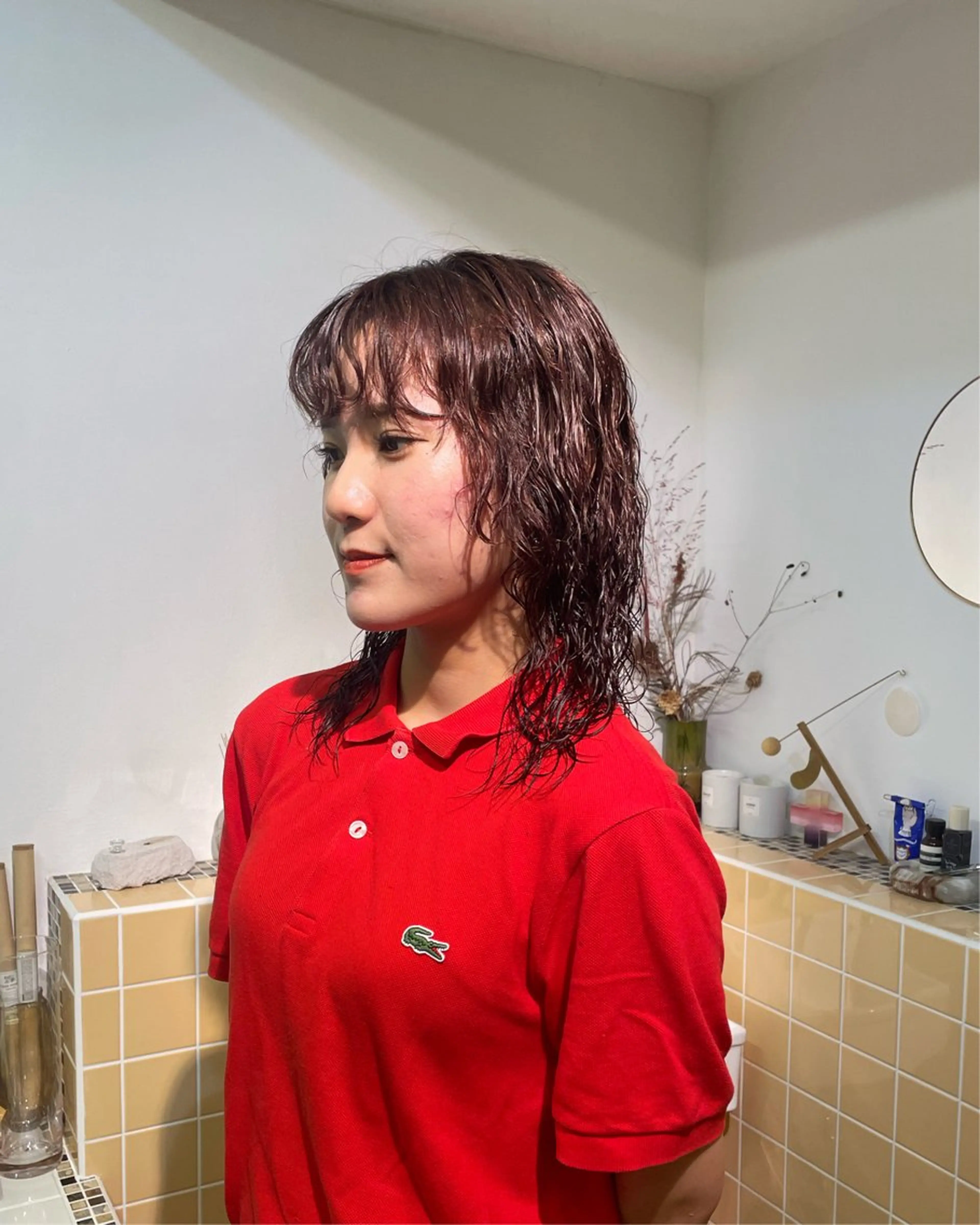 ミディアム パーマ ミディアムパーマ カット パーマ Seeknext // Rukaのヘアスタイル