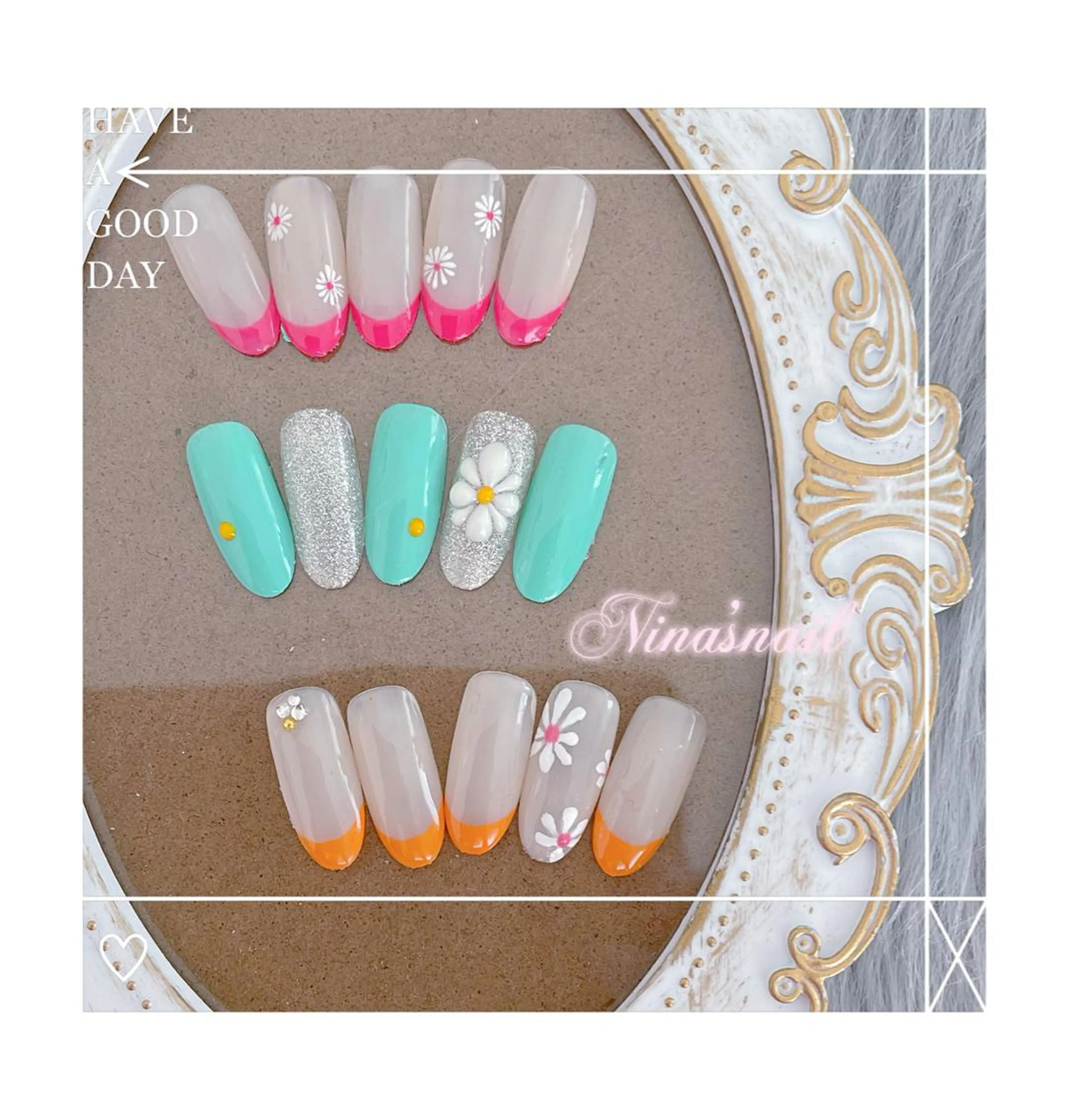 ネイル フラワーネイル Nina's nailのネイルデザイン