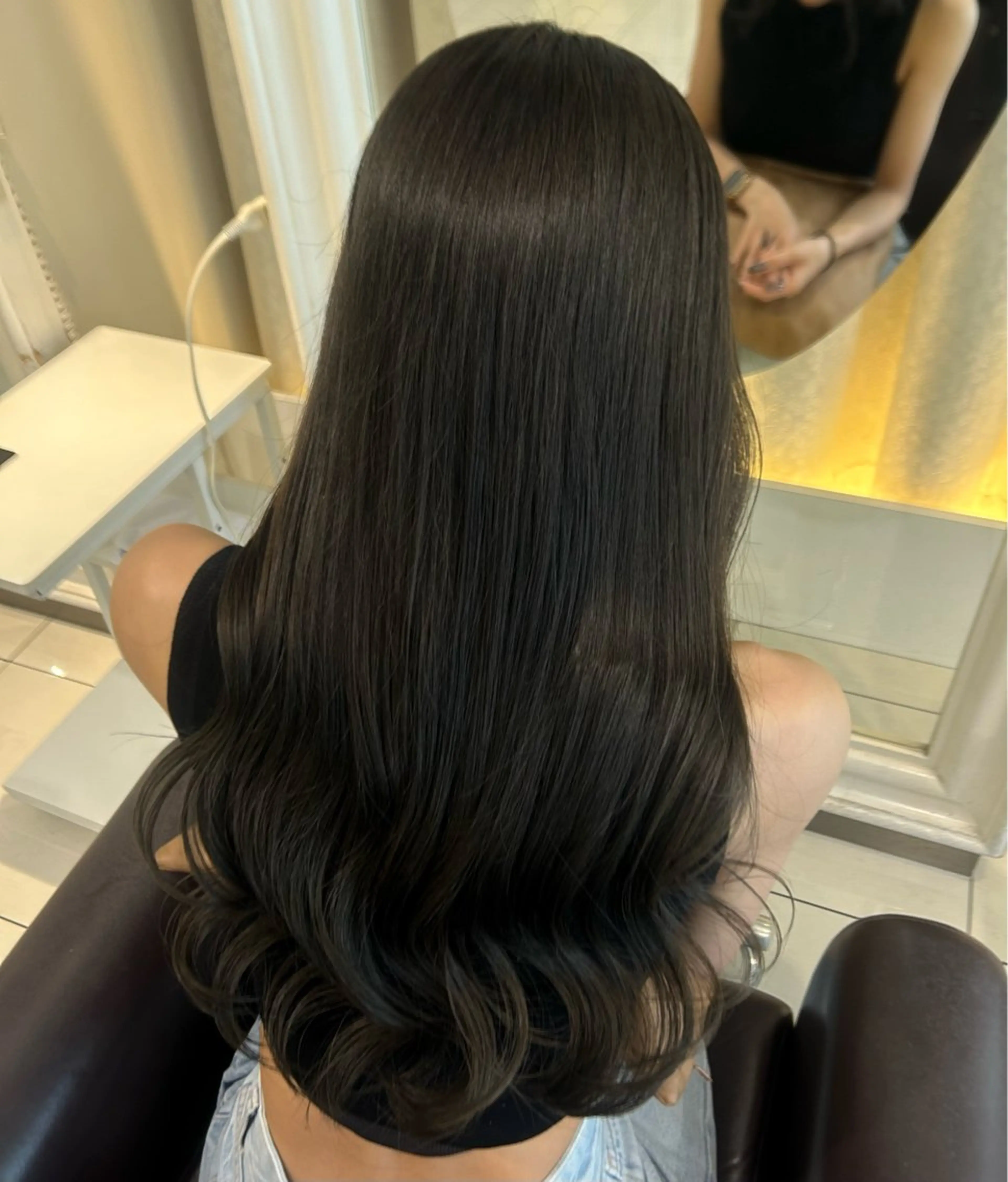 ロング カラー 透明感カラー グレージュ カットモデル募集/島 桜子のヘアスタイル