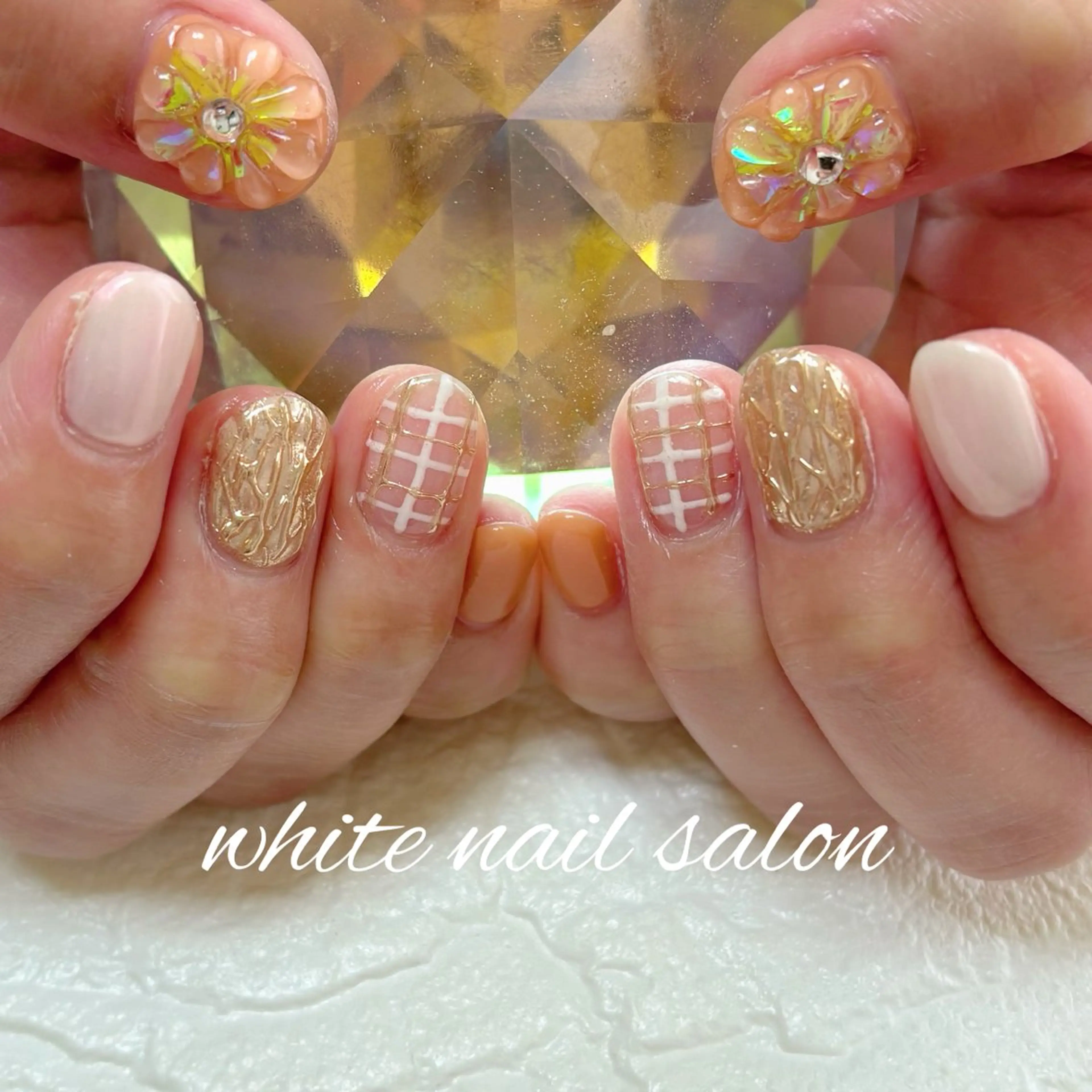 ネイル フットネイル ハンドネイル white nail salonのネイルデザイン