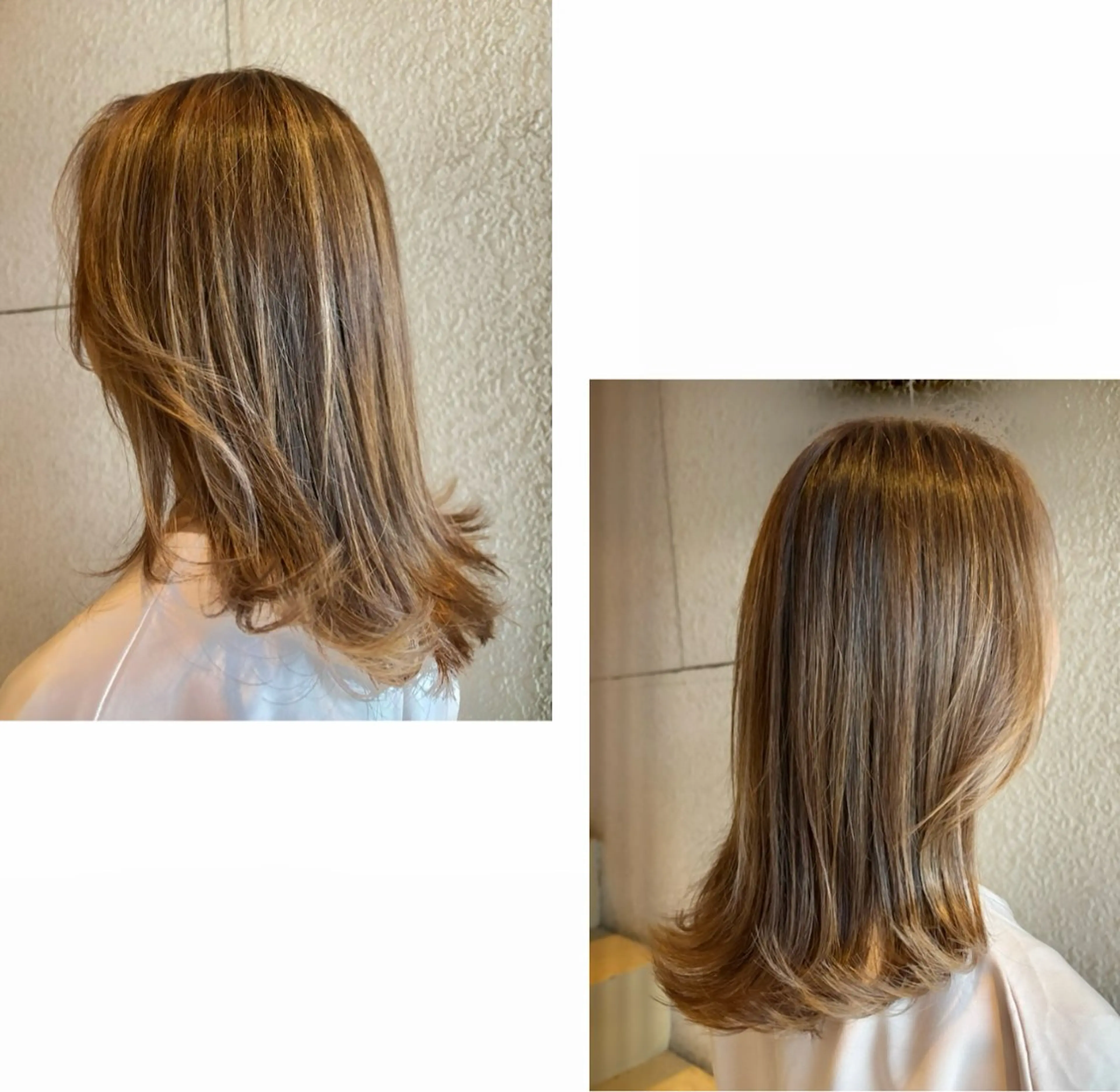 ミディアム カラー ハイライトカラー ハイライト カット ヘアカラー OVER  SEAオーバーシー所属・森 陽子のマツエク・マツパデザイン