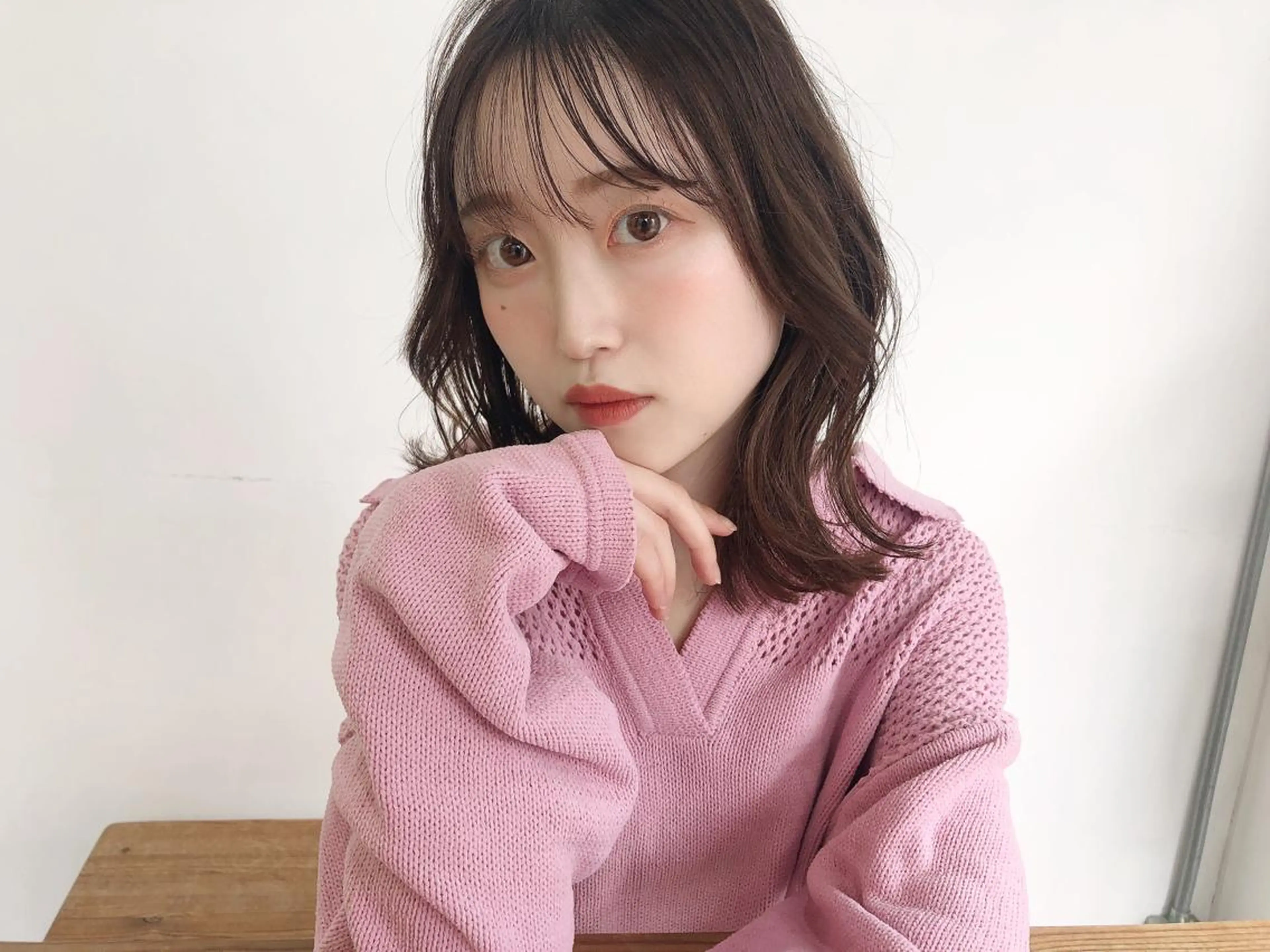 ミディアム カラー 韓国風ヘア テトネ タカシのヘアスタイル