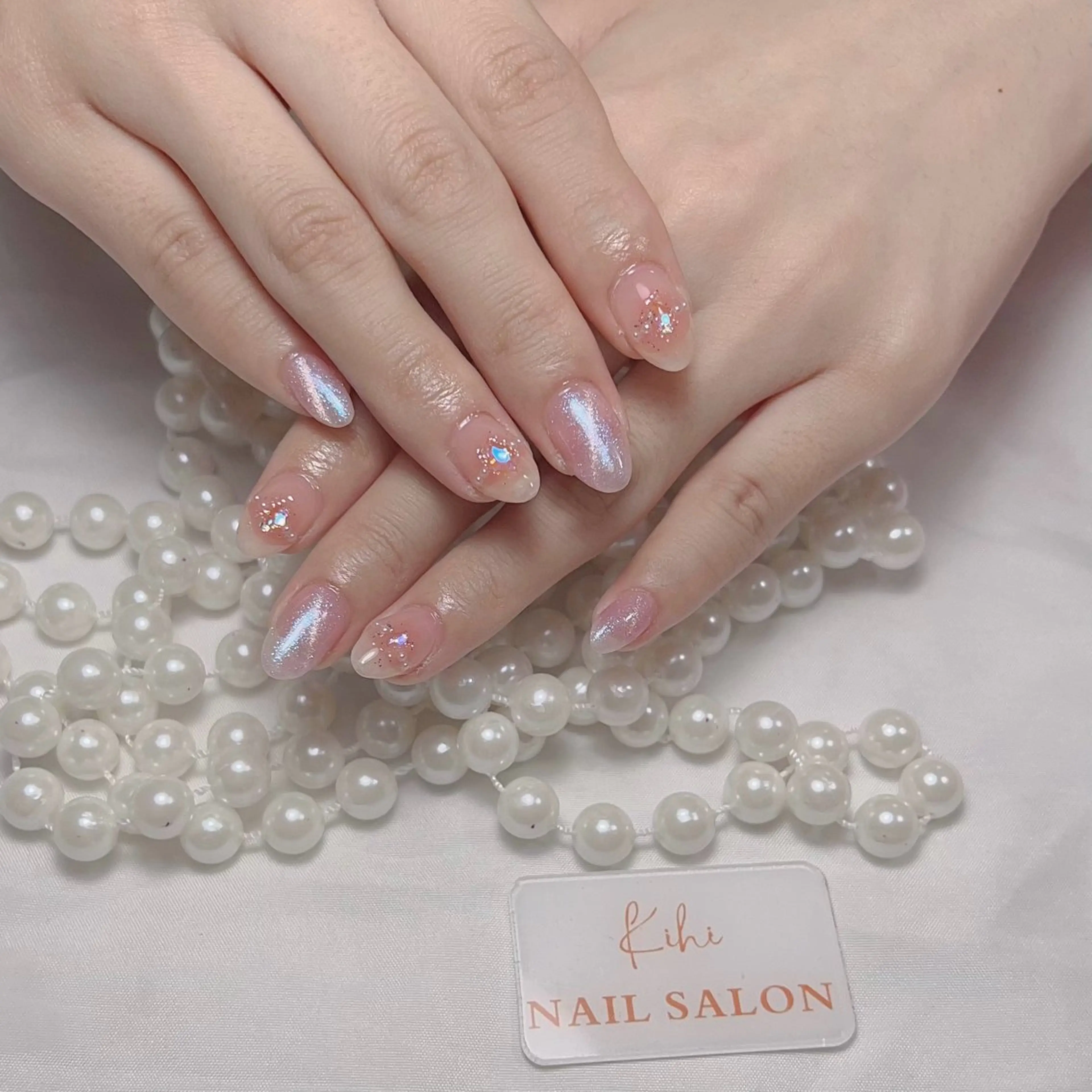 ネイル アートネイル フレンチネイル ジェルネイル グラデーション 韓国ネイル ハンドネイル ハンドケア さくら💮💮 【オフ無料】のネイルデザイン