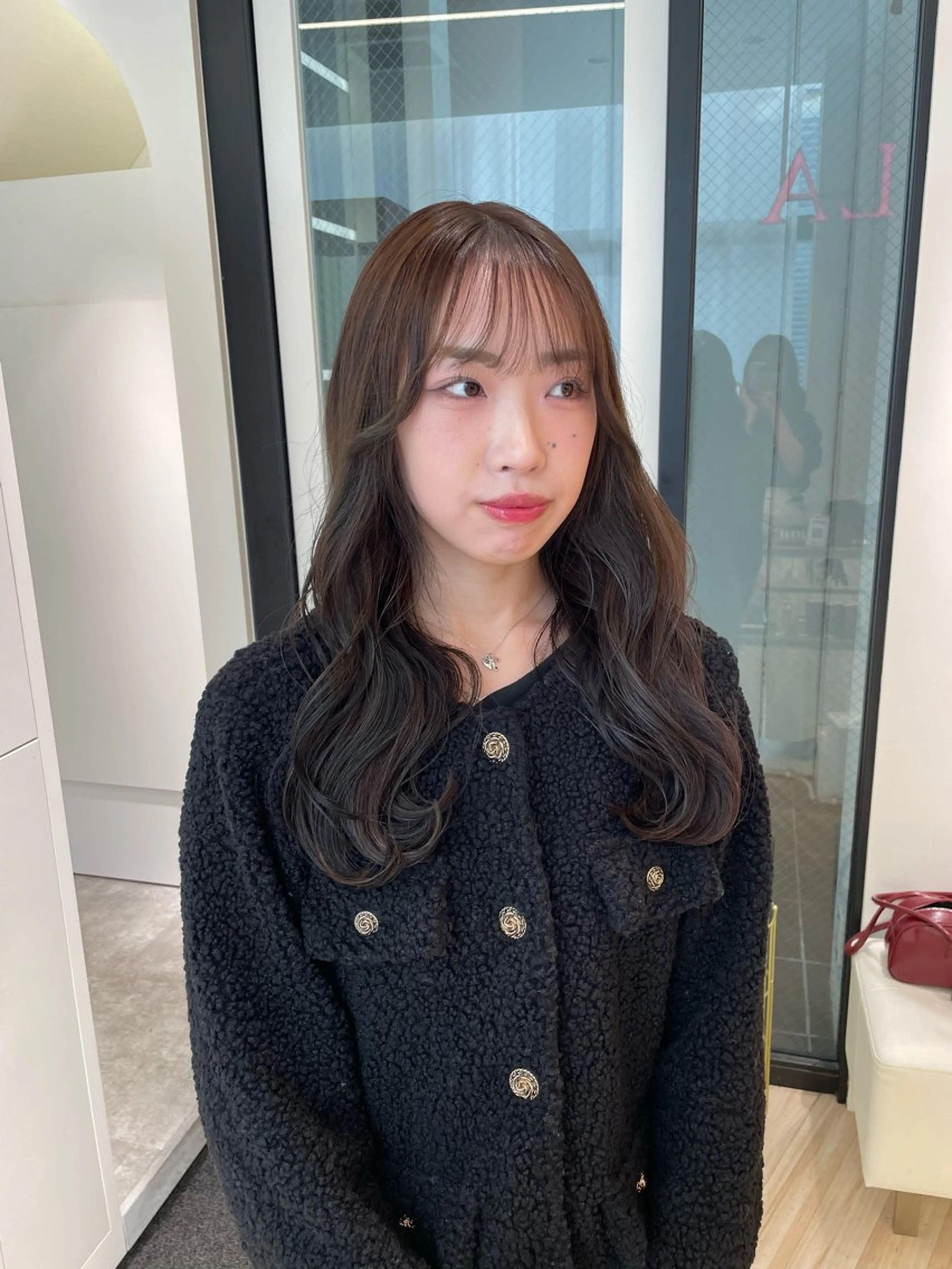 セミロング カラー カット ヘアカラー Parve Mix /頓宮 稚愛🤍のヘアスタイル