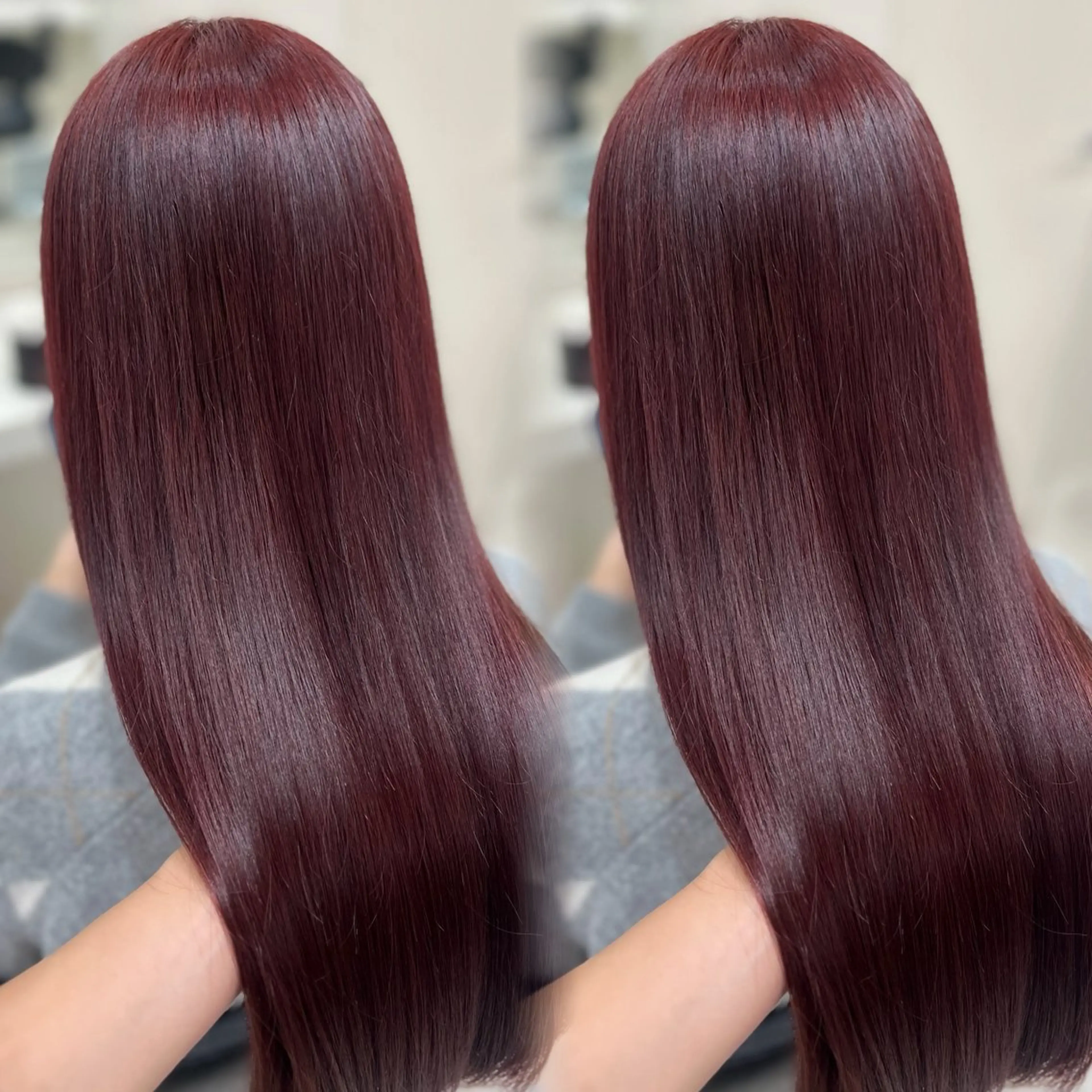 カラー ヘアカラー ヘッドスパ ヘアセット 🍒暖色カラー🍒 YUUNAのヘアスタイル