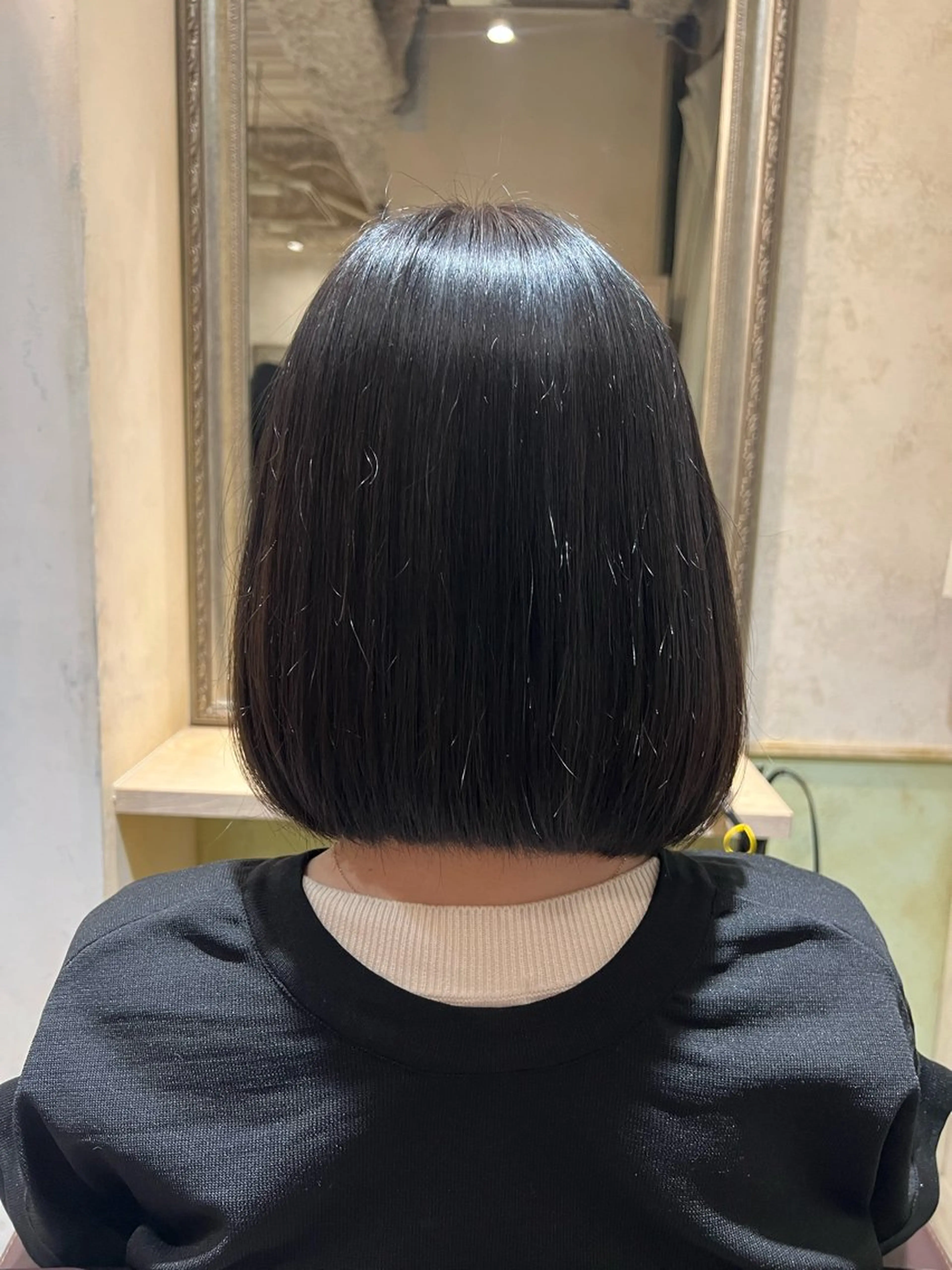 ミディアムボブヘアカット トリートメント付きの写真