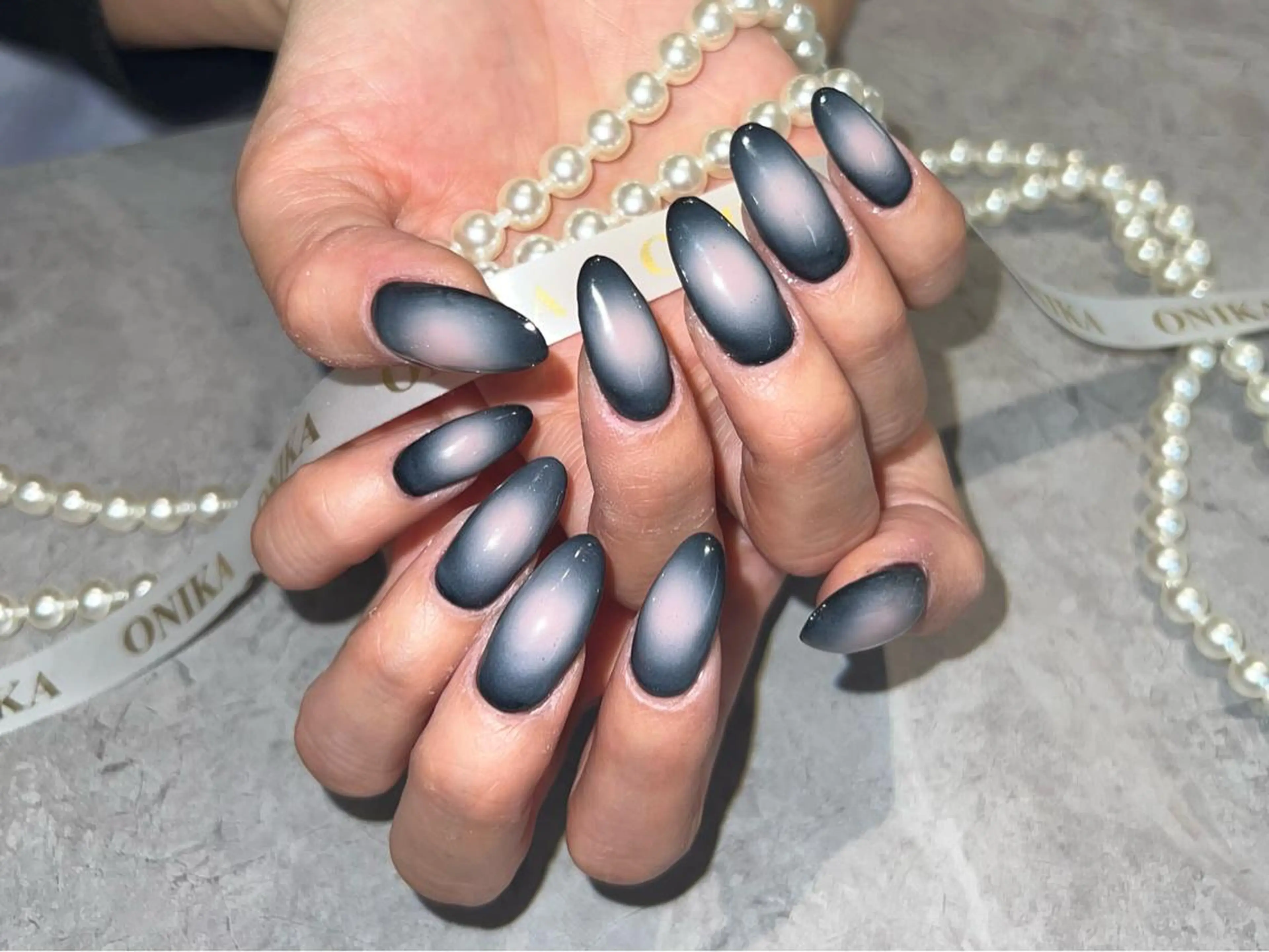 ロング ハンドネイル ハンドケア ONIKA Nail 青山通り店所属・ONIKA Nail 表参道A4徒歩2分のネイルデザイン