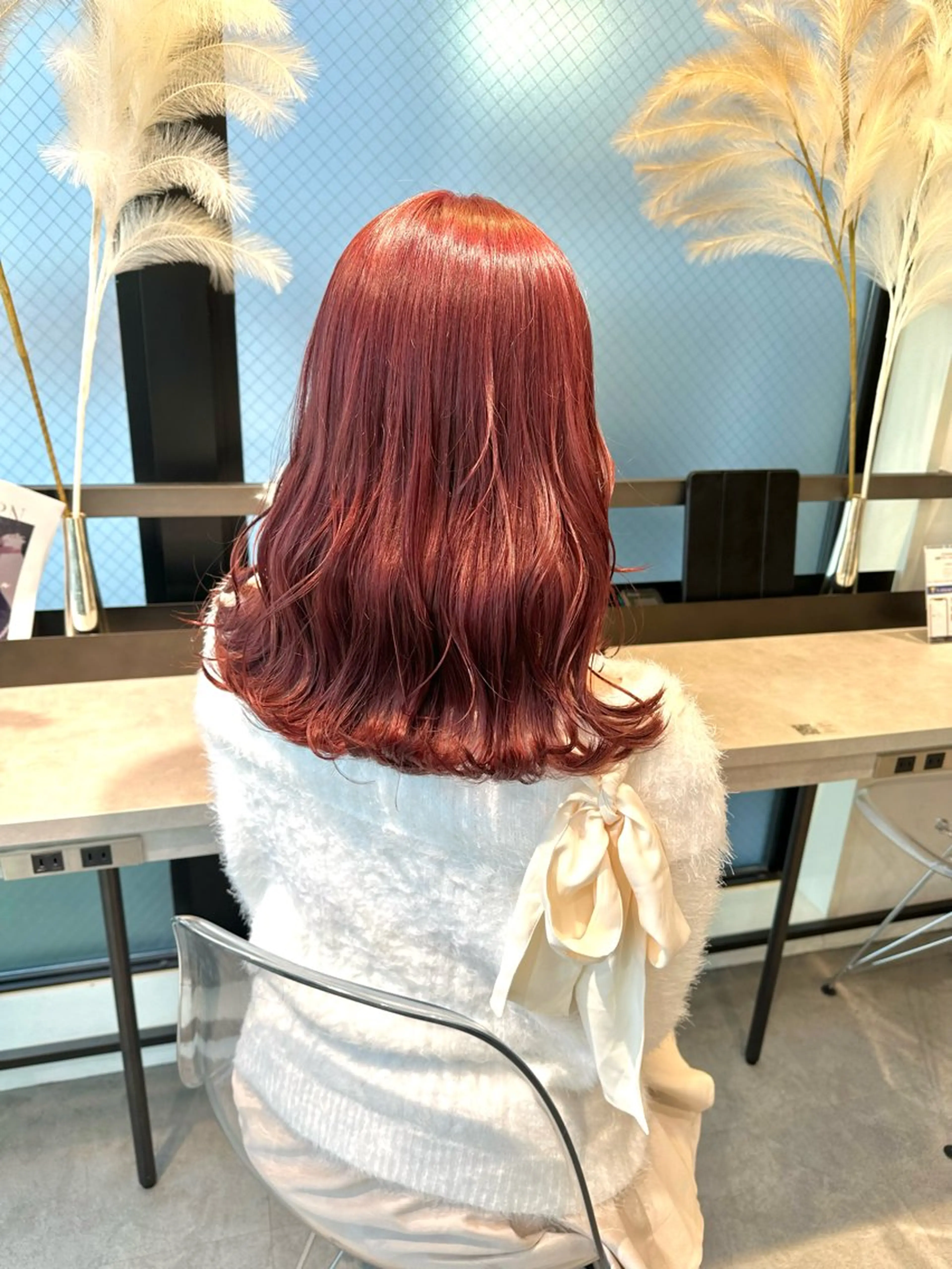 ロング カラー ピンクカラー GO TODAY SHARE SALON 原宿本店所属・ブリーチ/ハイトーン 艶カラー/ユリナのヘアスタイル